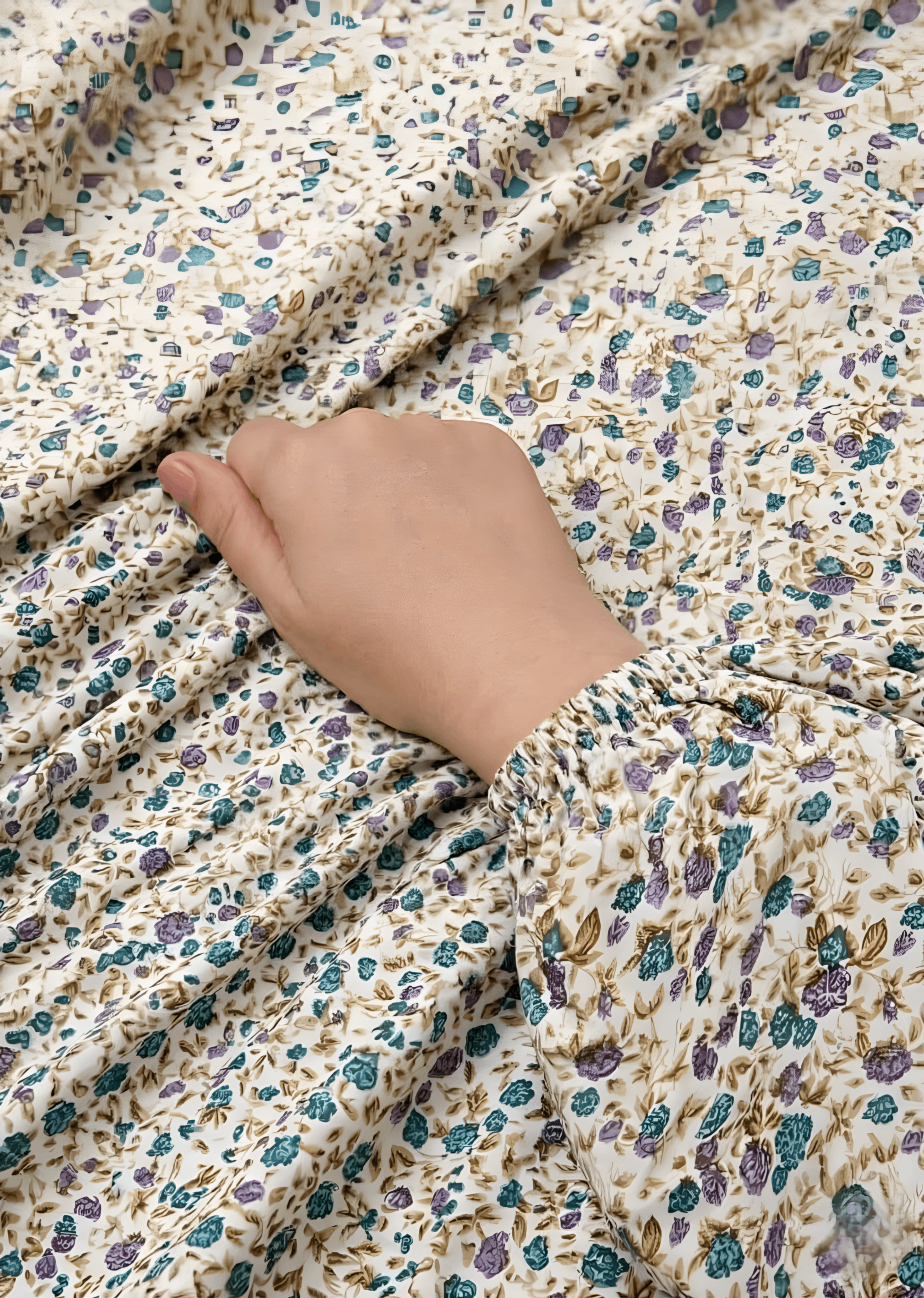 swiss lawn Chaddar in Cream