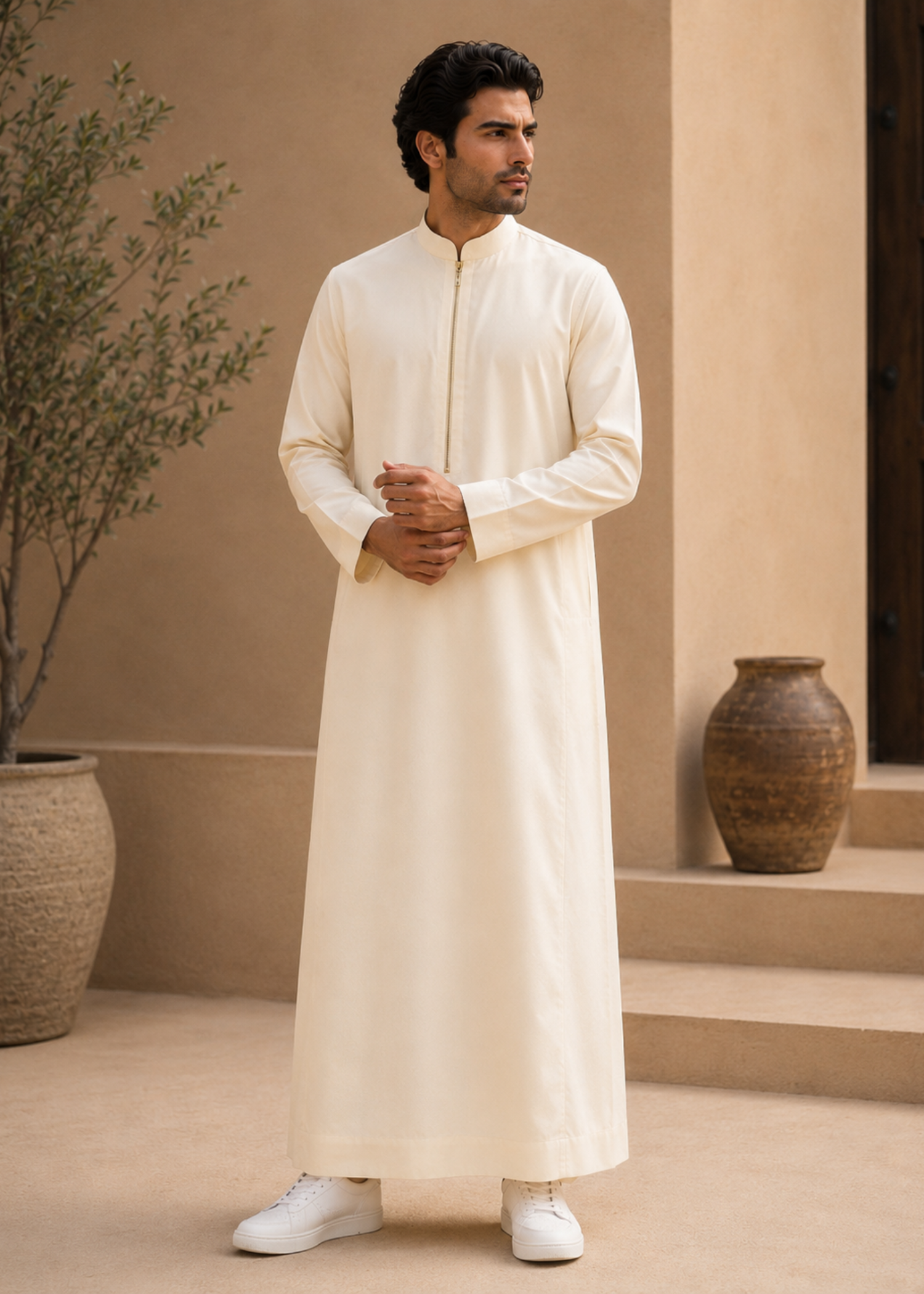 wash & wear Kurta in Mari gold