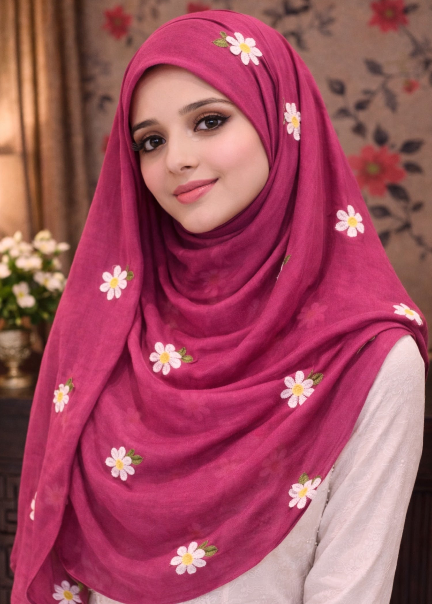Scarf in Lusty gallant Color by - Trendy Women Scarf ATA3388