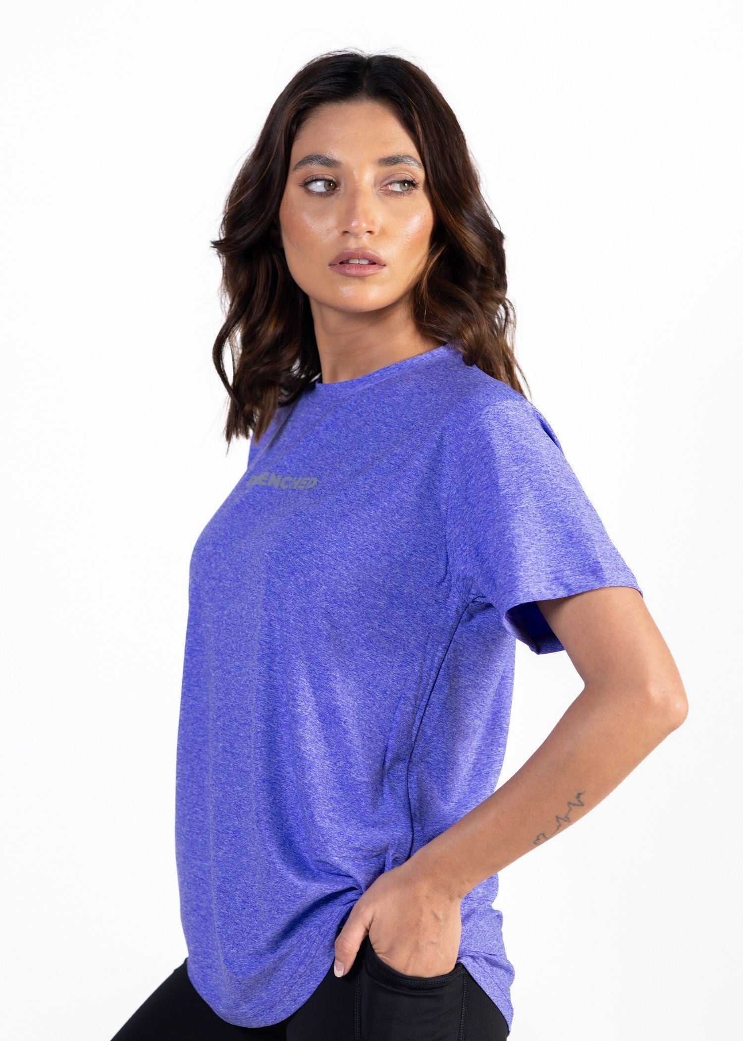 polyester nylon T Shirt in Purple