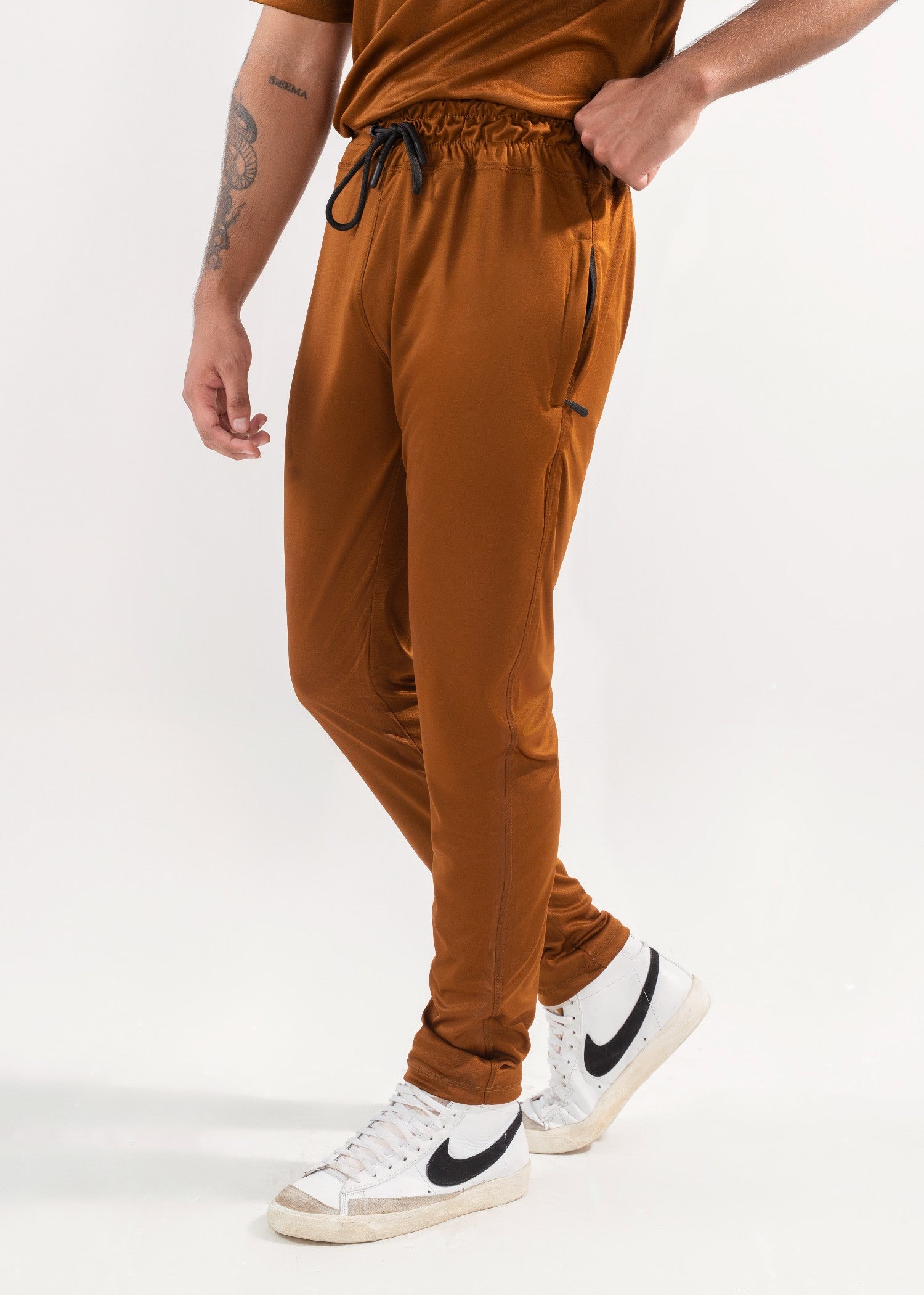 polyester Tracksuit in Rustic brown