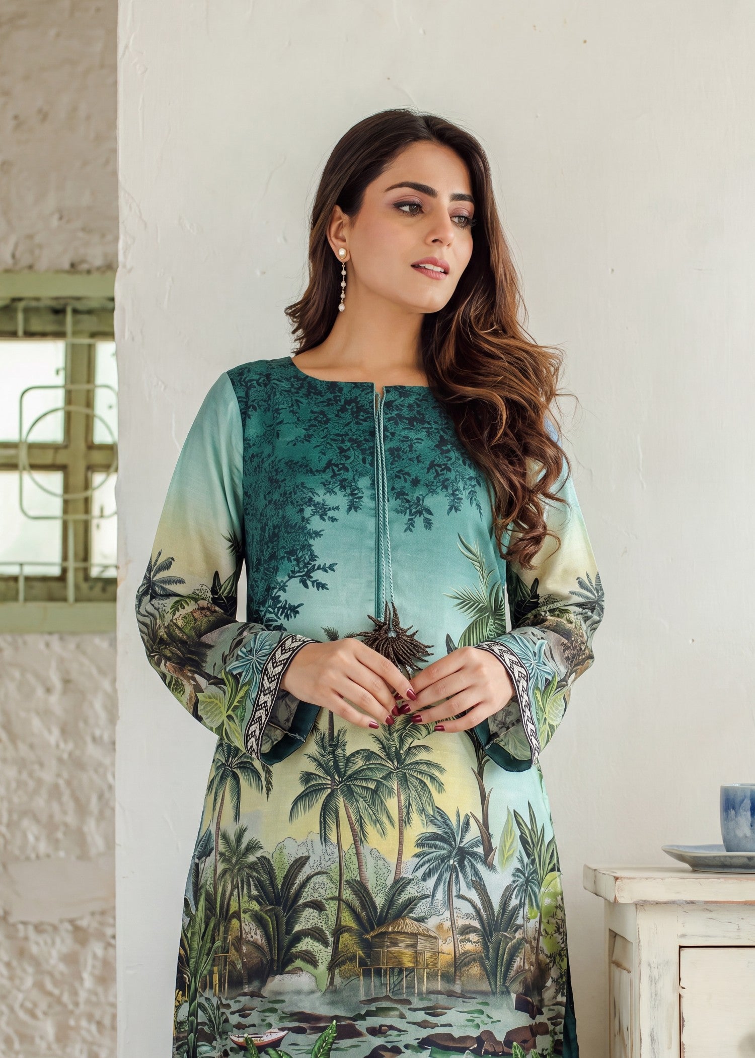 lawn Co Ord Sets in Sea green