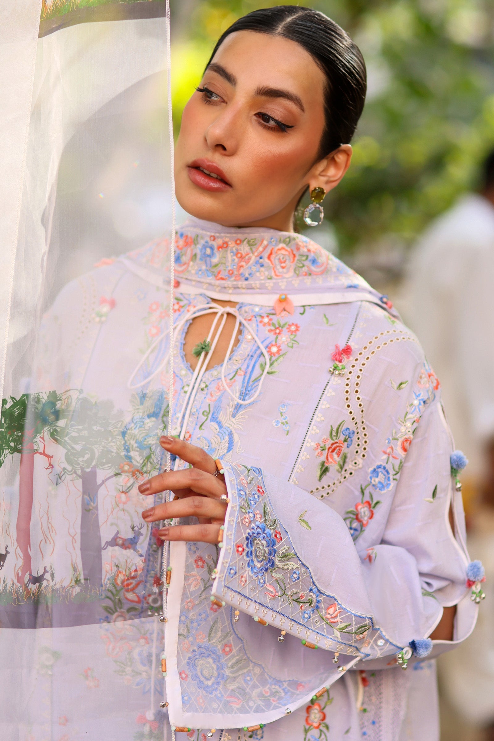 Festive Luxury Lawn – Periwinkle Muse (Z-11)