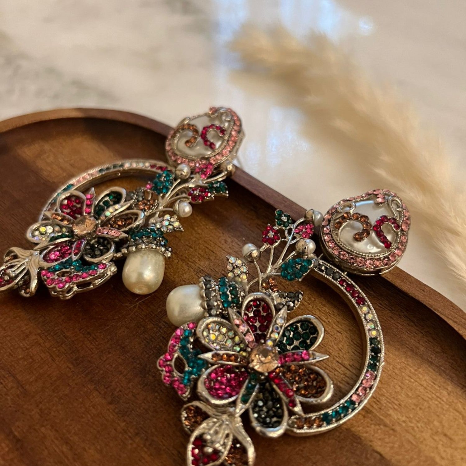 Earrings in Multi Color by - Trendy Women Earrings TIG2741
