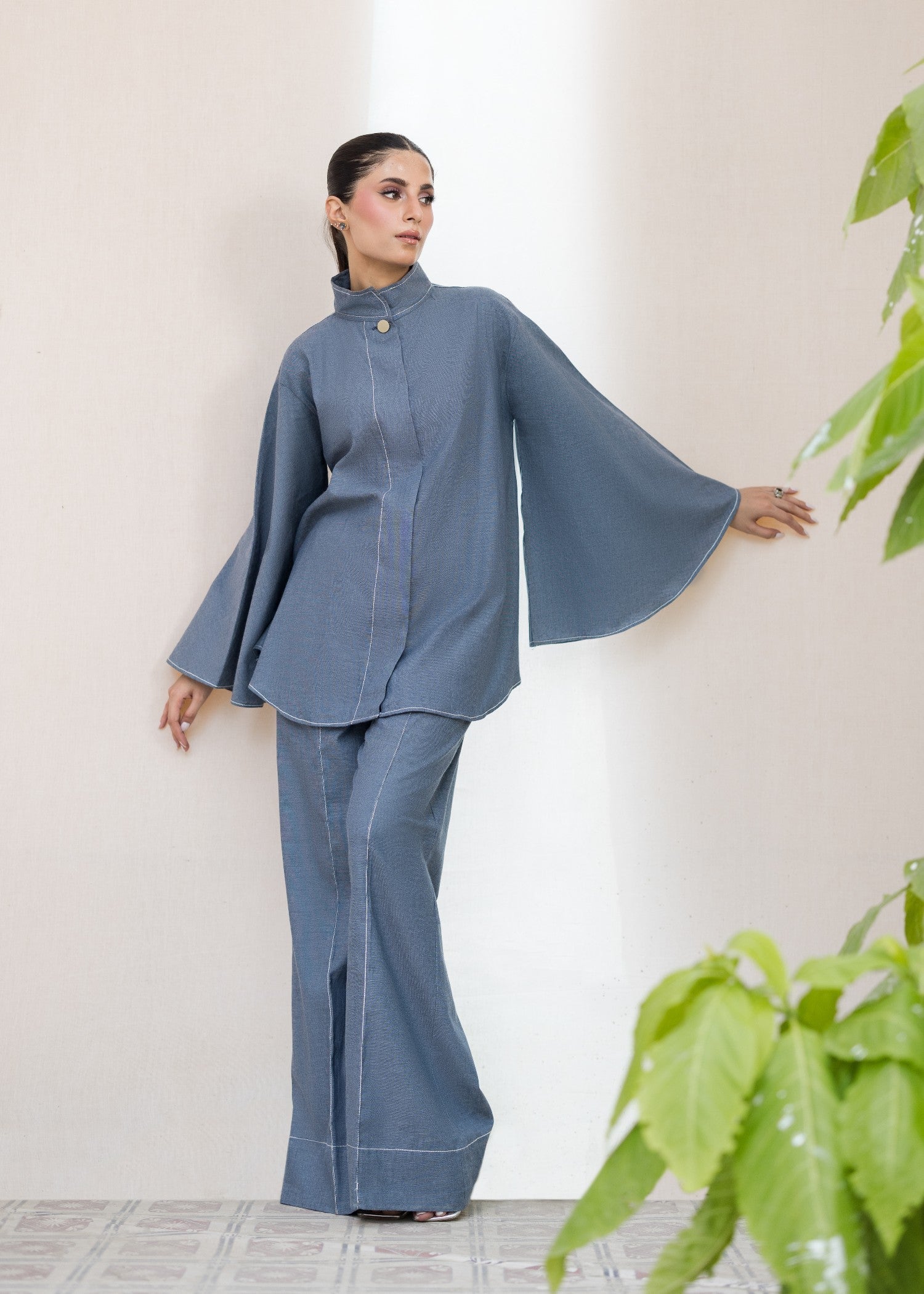 khaddar Co ord Sets in Grey
