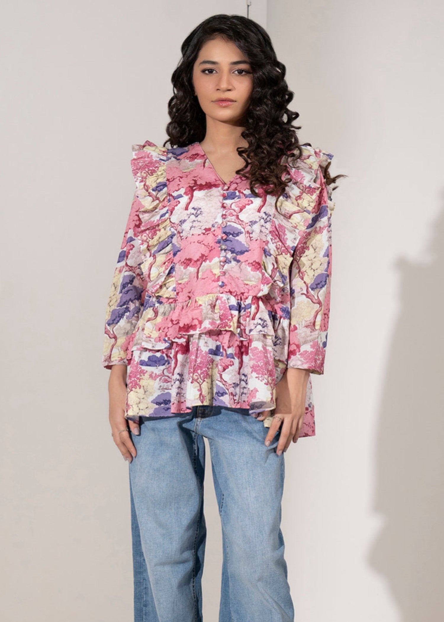 cambric Top in Pink