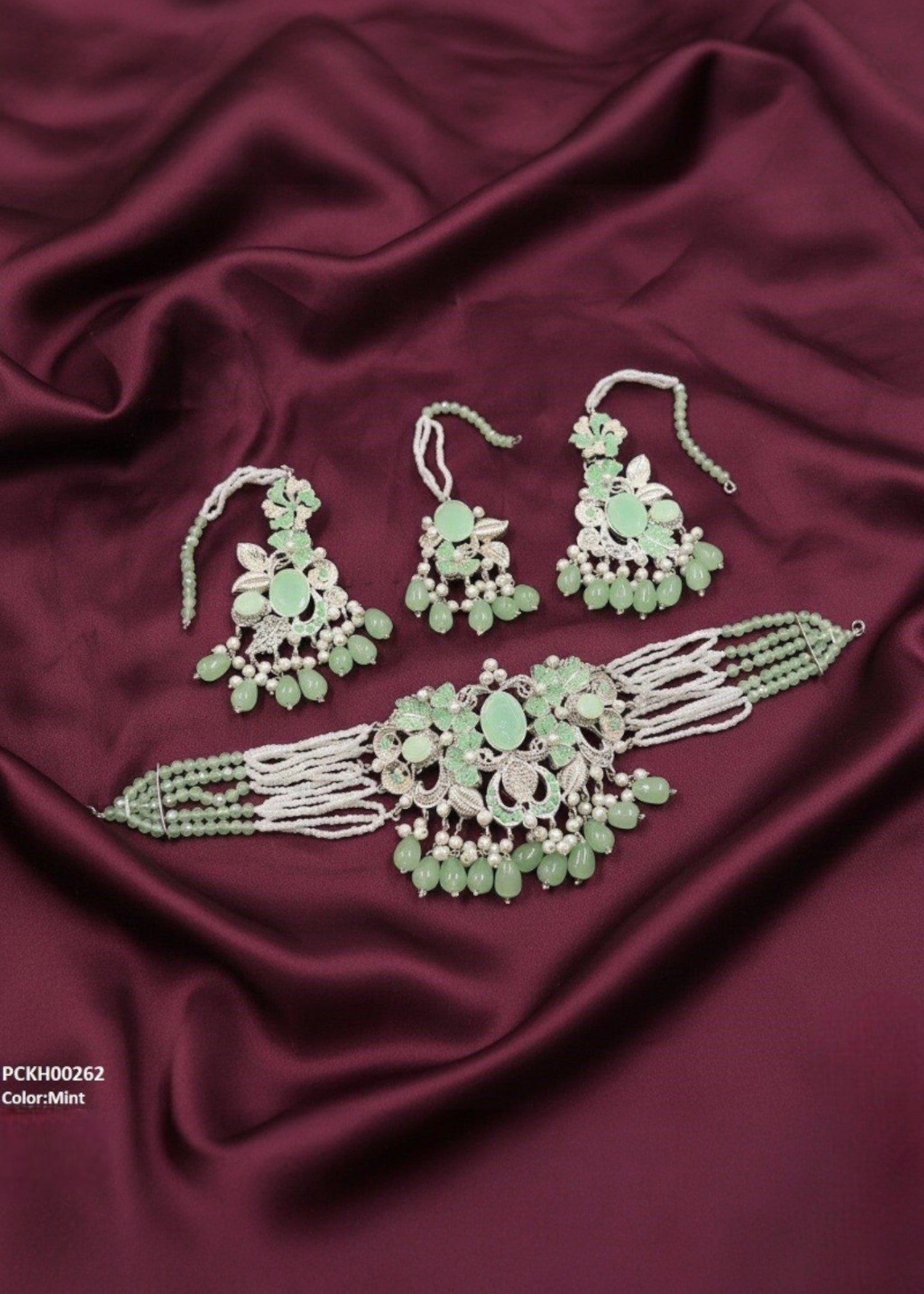 Choker in Mint green Color by - Trendy Women Choker LYZ3152