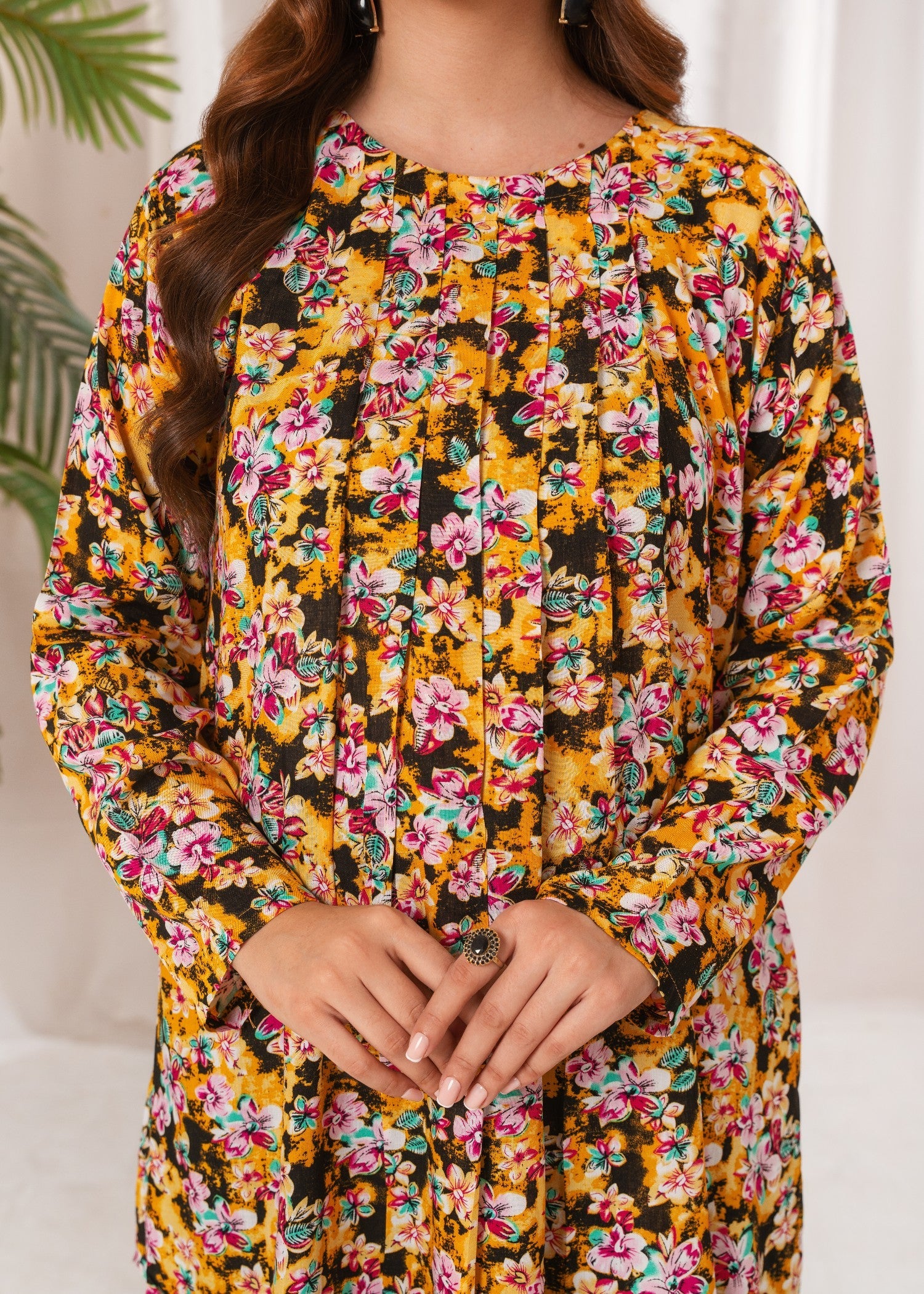linen Tunic in Yellow