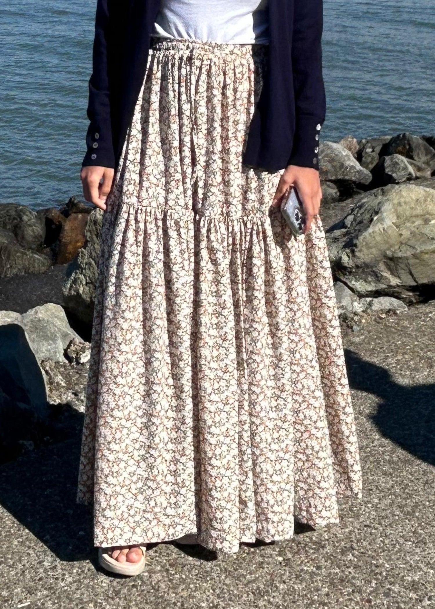 georgette Skirt in Beige