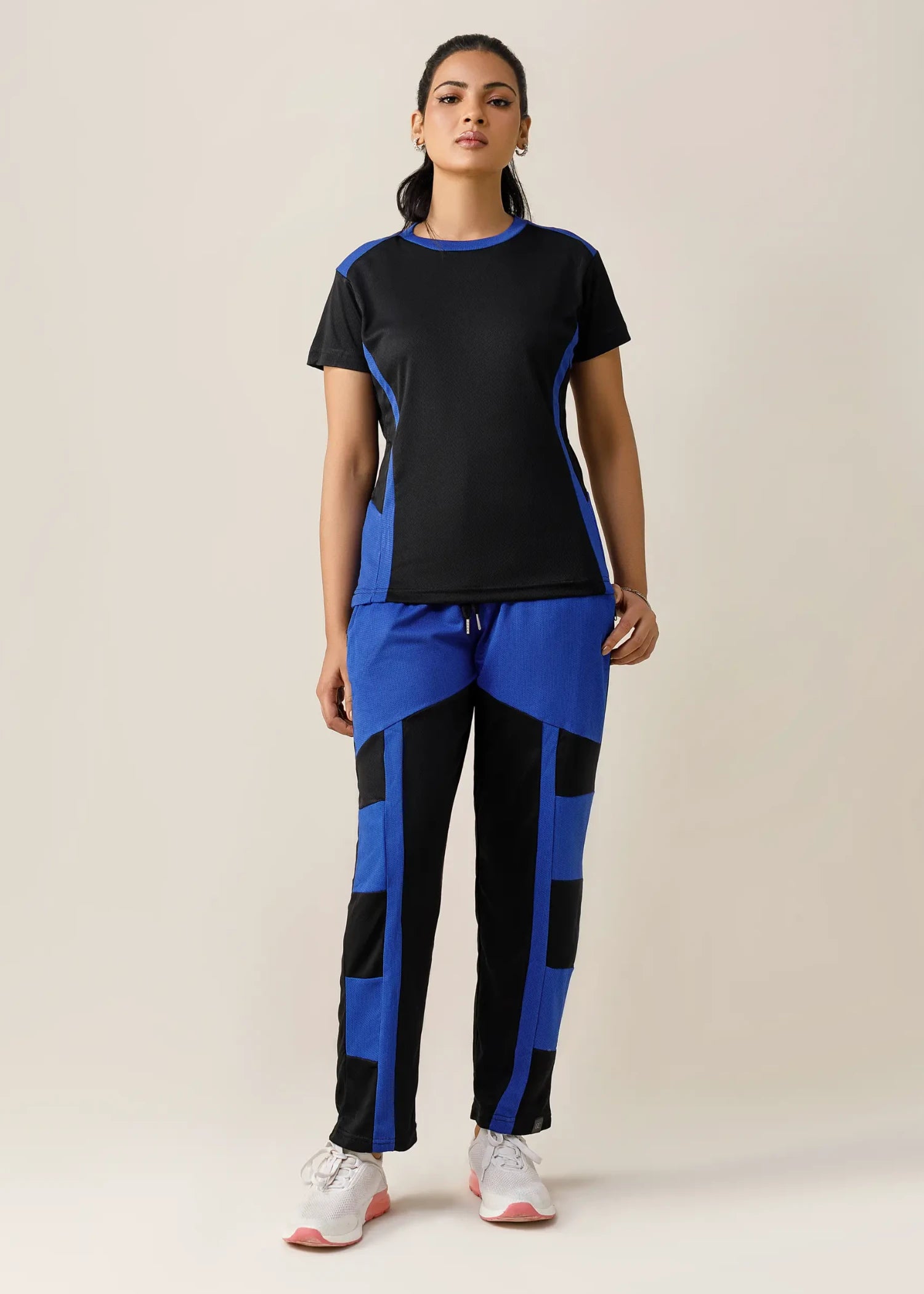 pearl mesh net Tracksuit in Royal blue