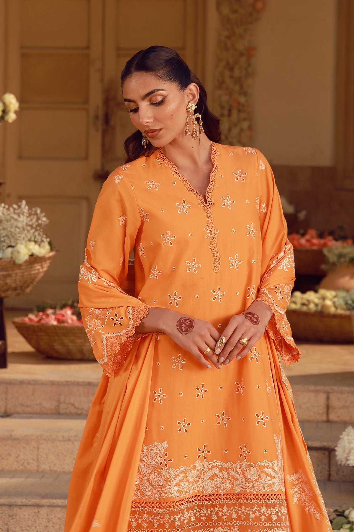chiffon Unstitched in Amber