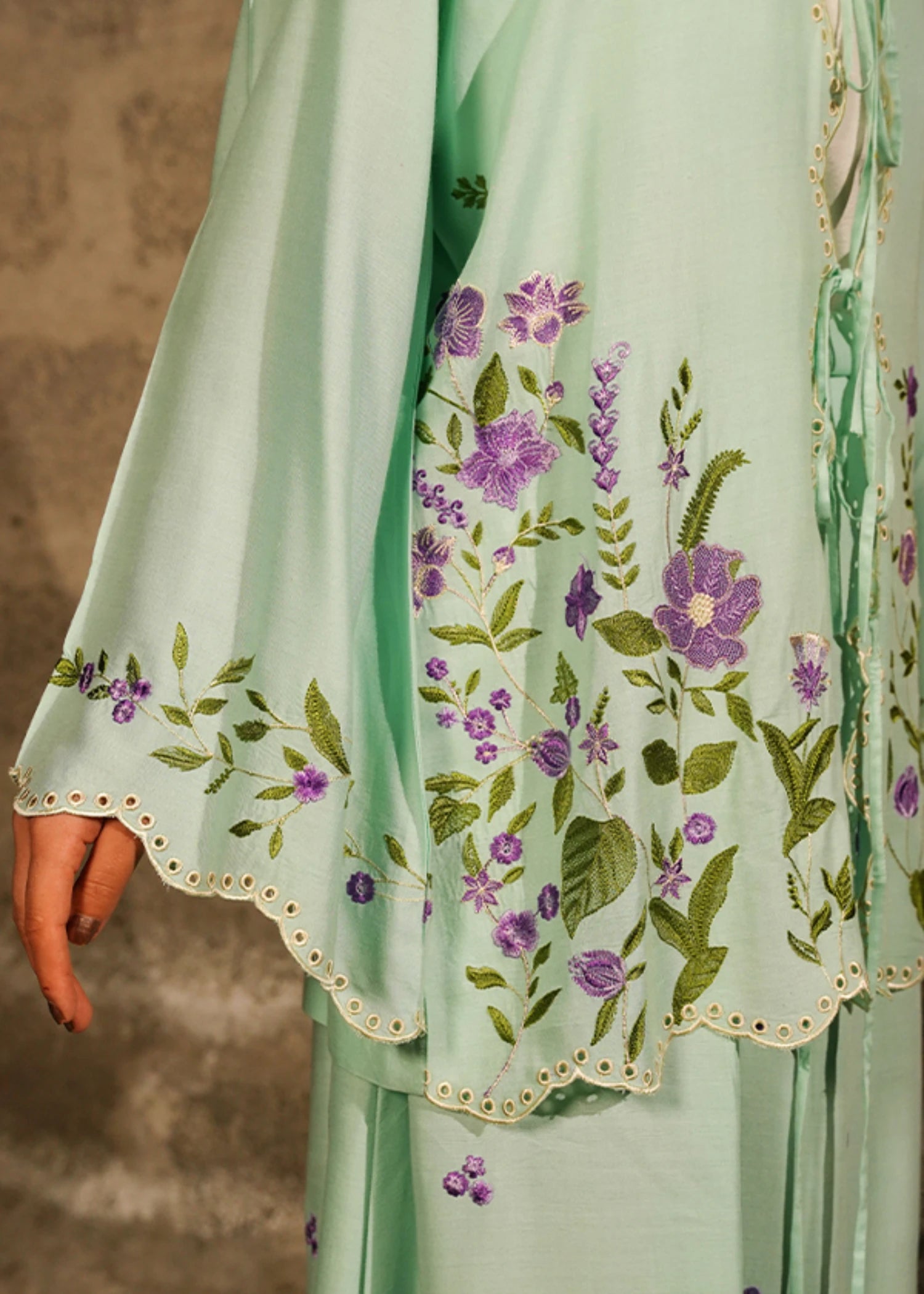 pure linen Co ord Sets in Mint green
