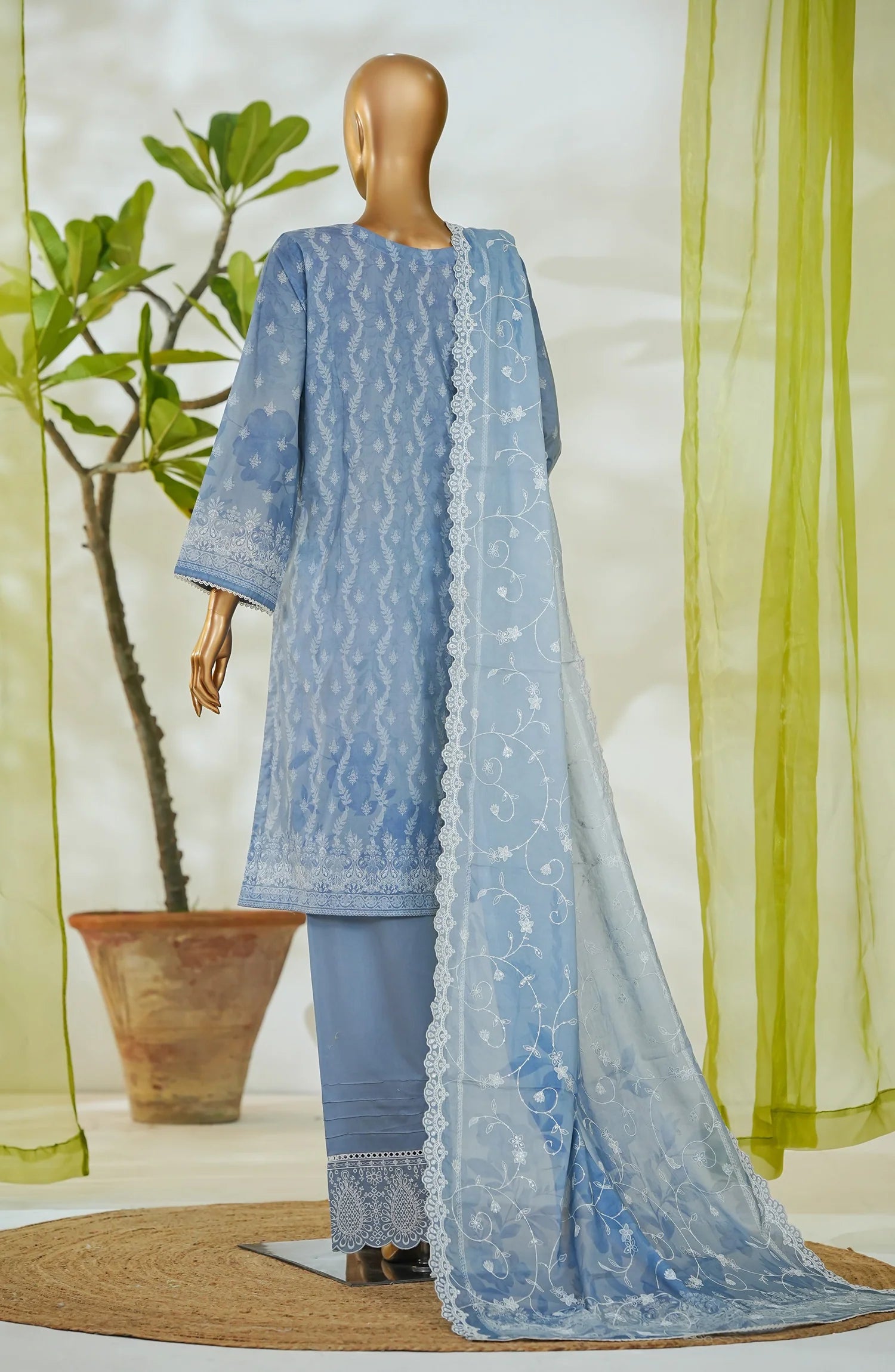 RTW White & White Embroidered Lawn – 5