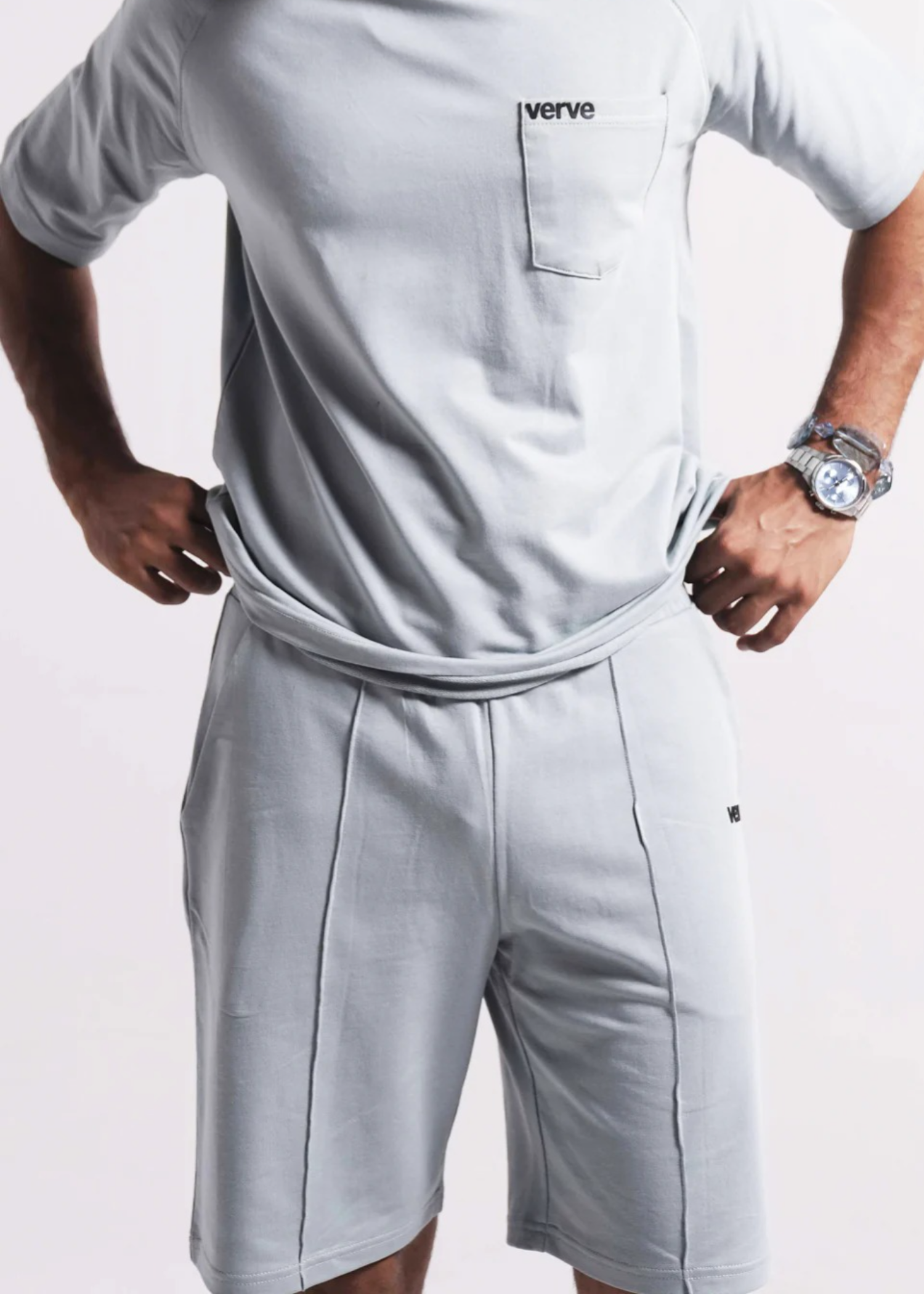 terry Shorts in Grey
