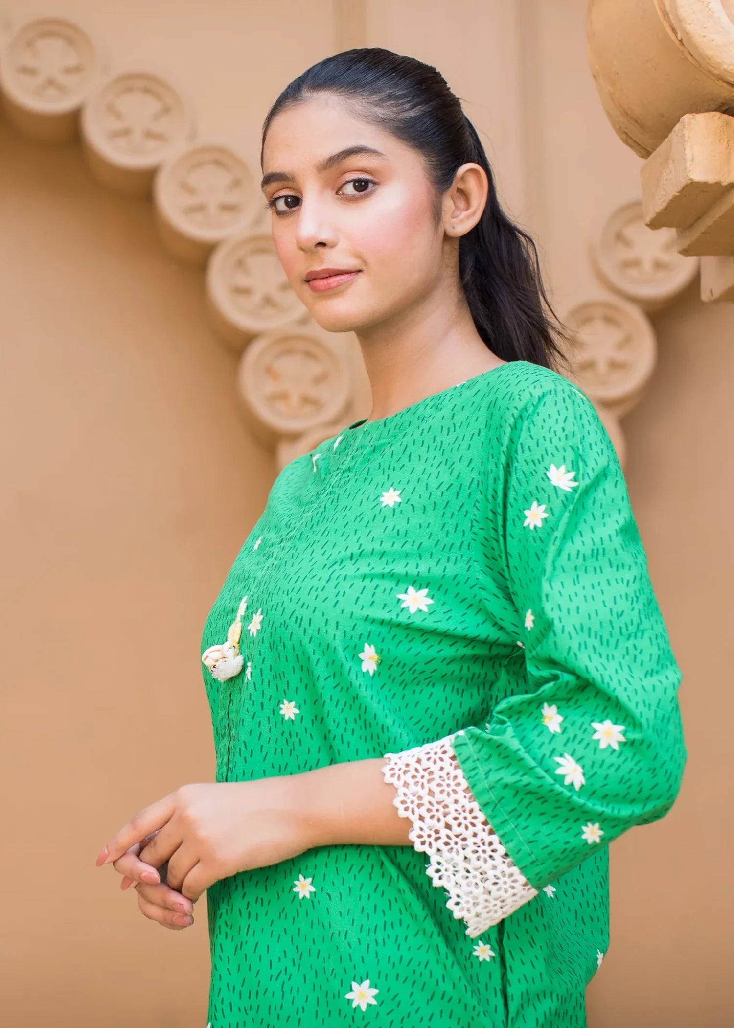 cotton Co Ord Sets in Kelly green