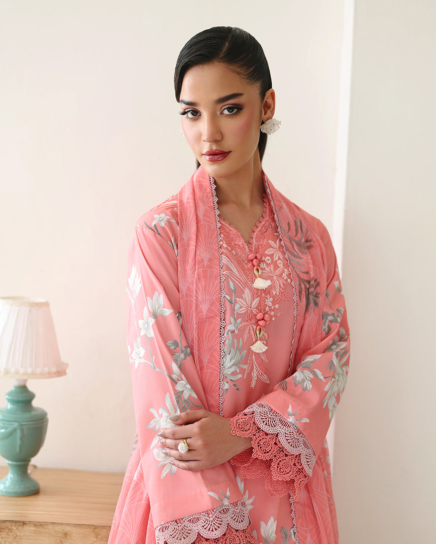 Eclat Garden Printed Lawn – Azalea Grace