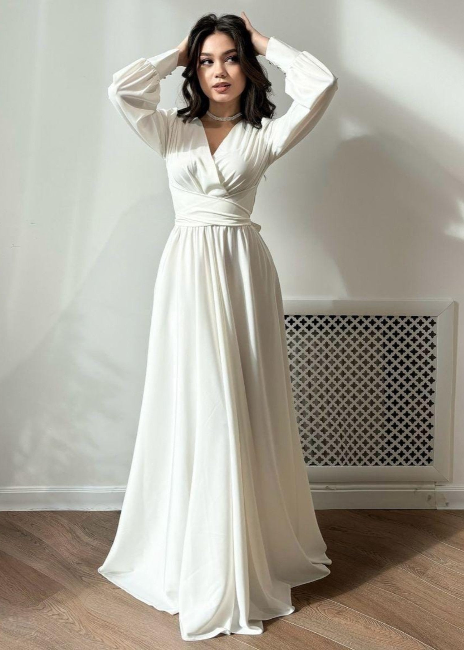 silk Maxi in White