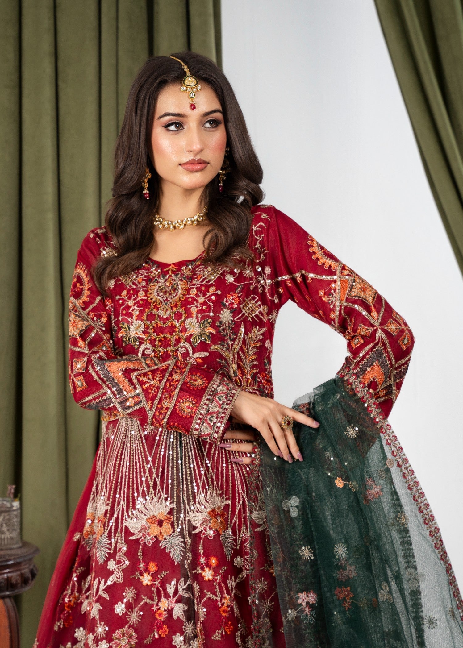 net Maxi in Maroon