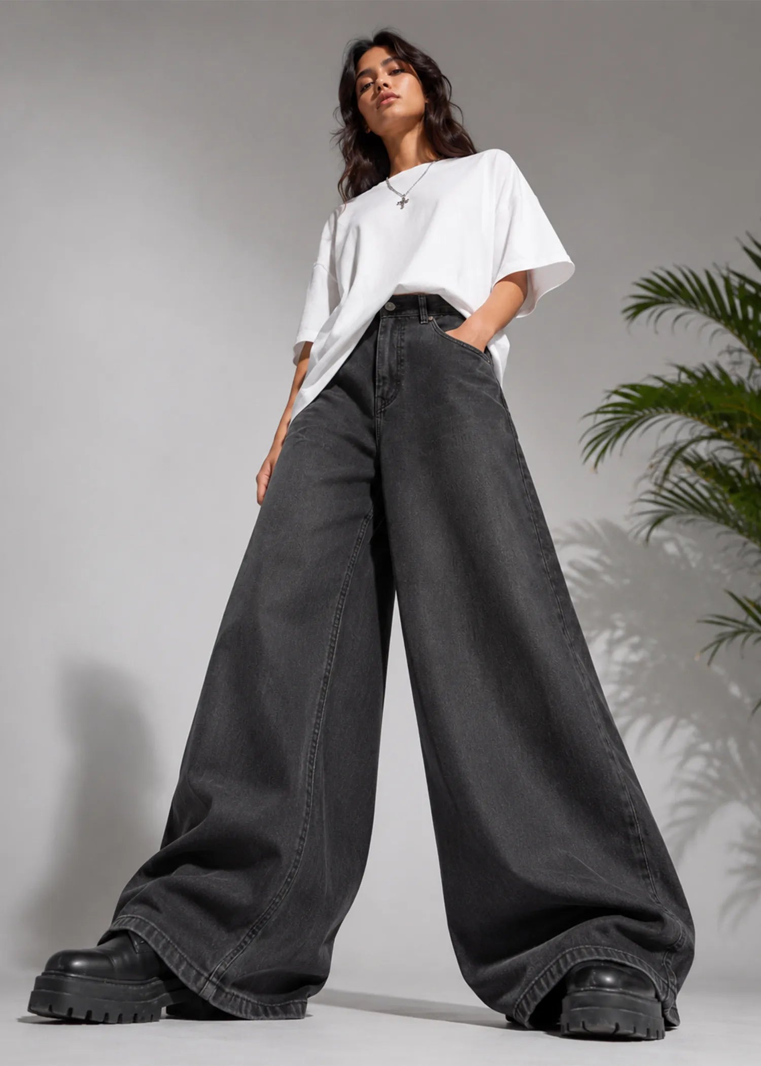 denim Jeans in Ash black