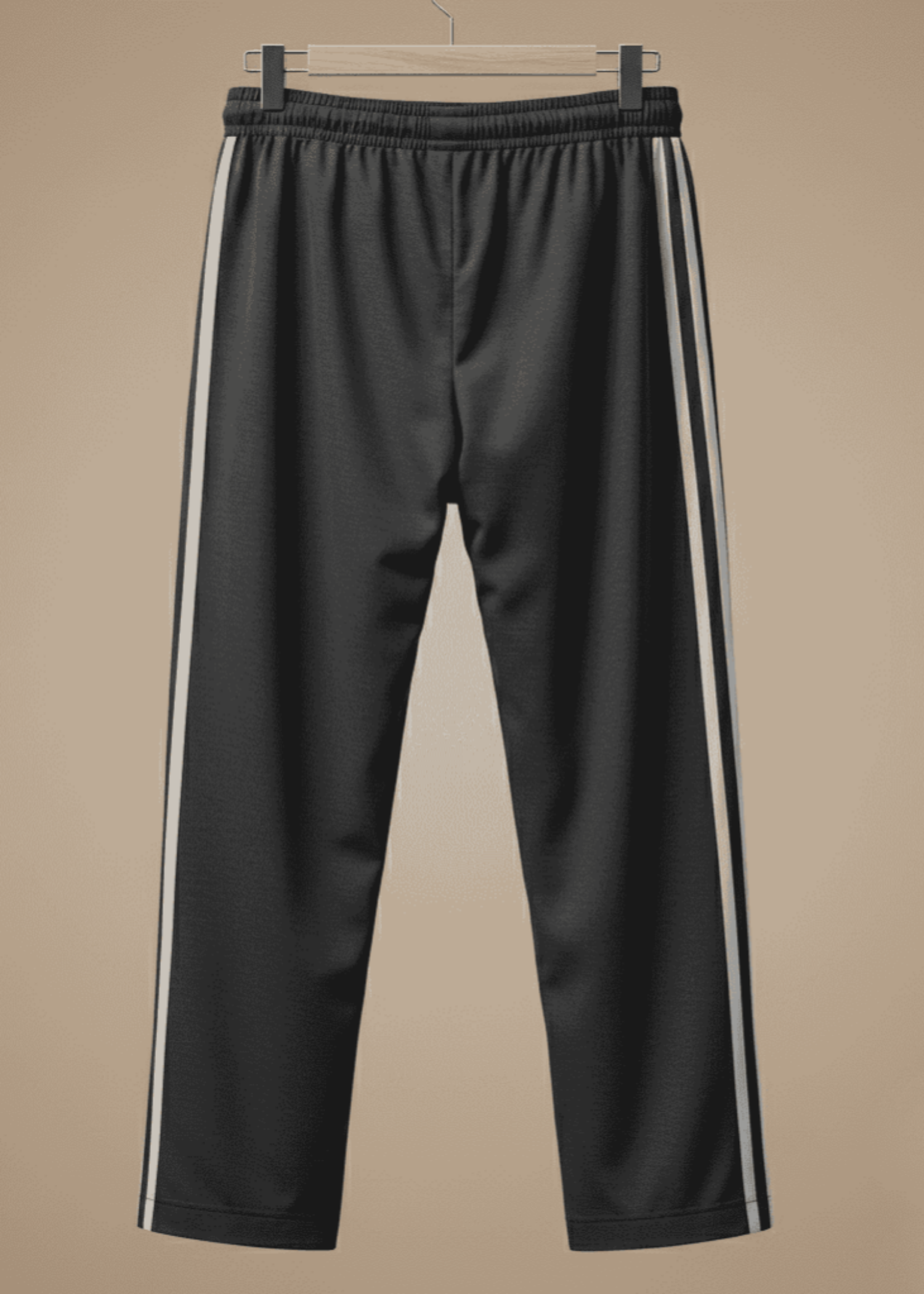 cotton jersey Trousers in Black