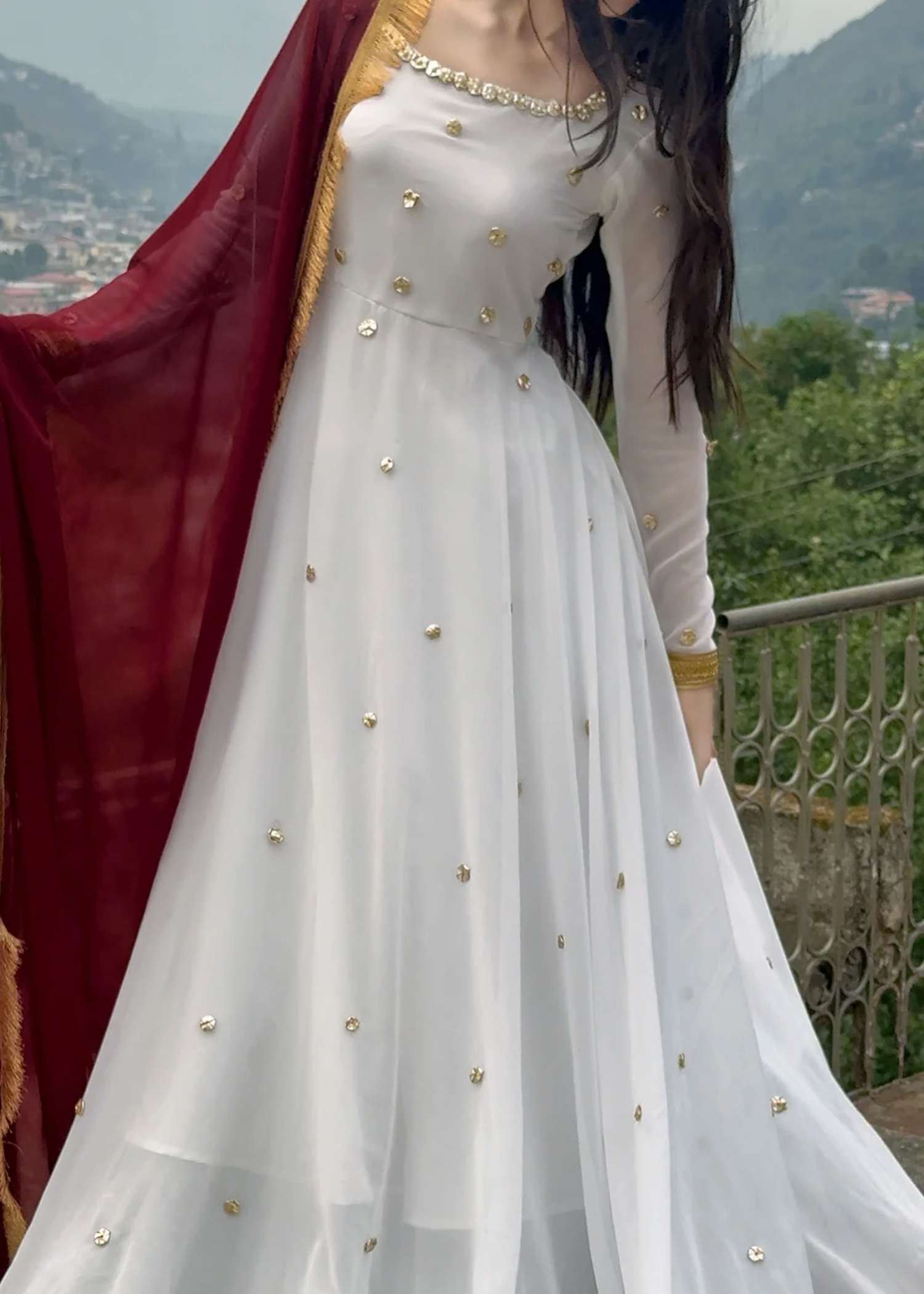 silk Maxi in Lynx white