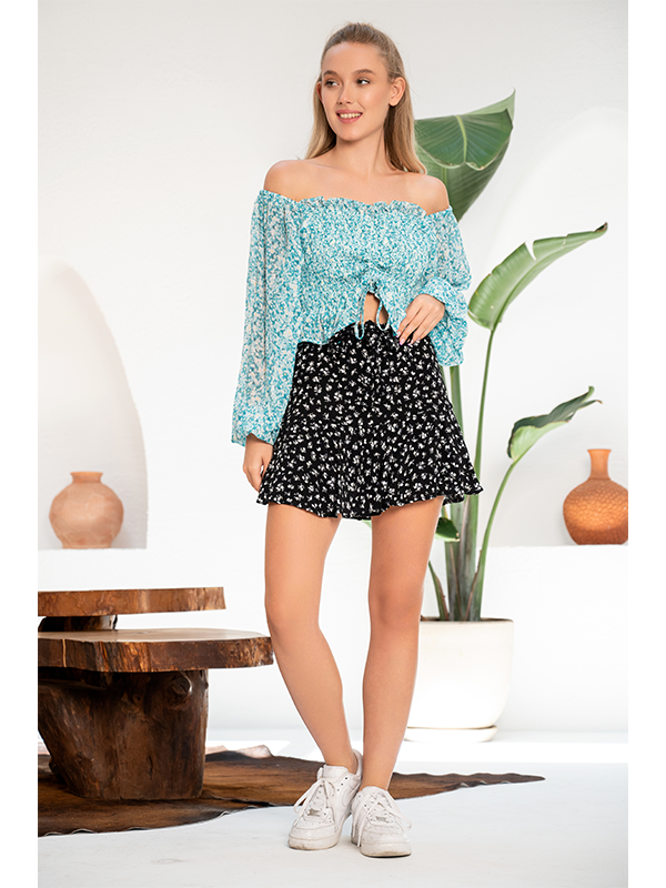 chiffon Blouse in Sky blue