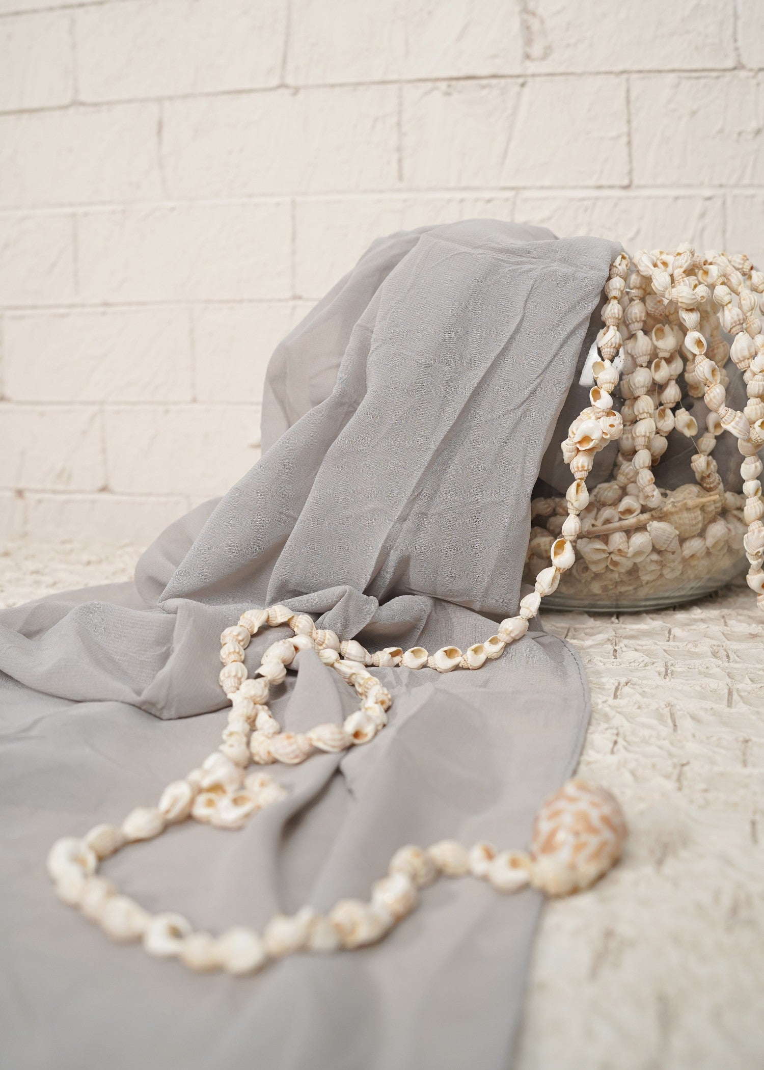 chiffon Hijab in Ash grey