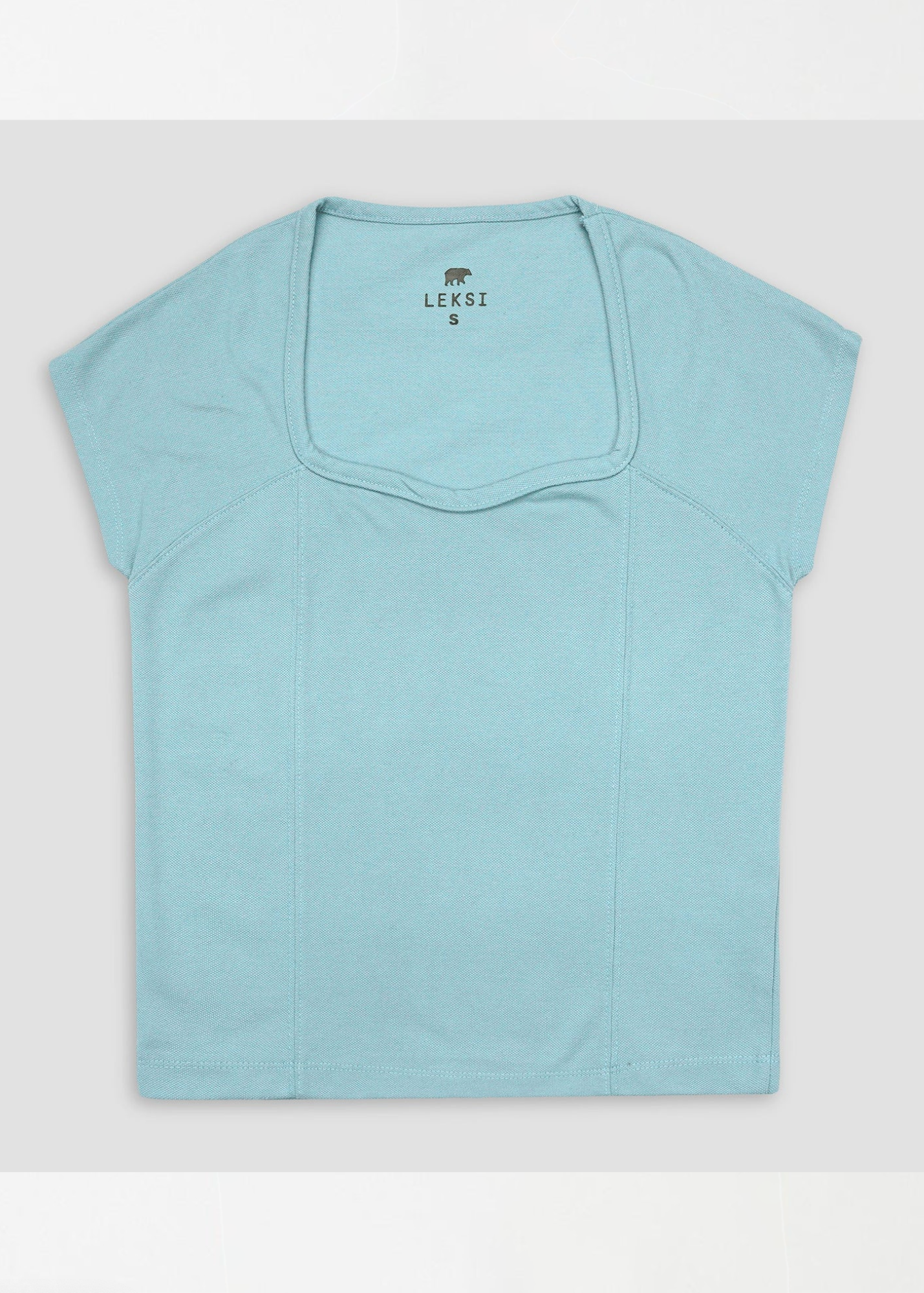 cotton pique Polo Shirt in Sky blue