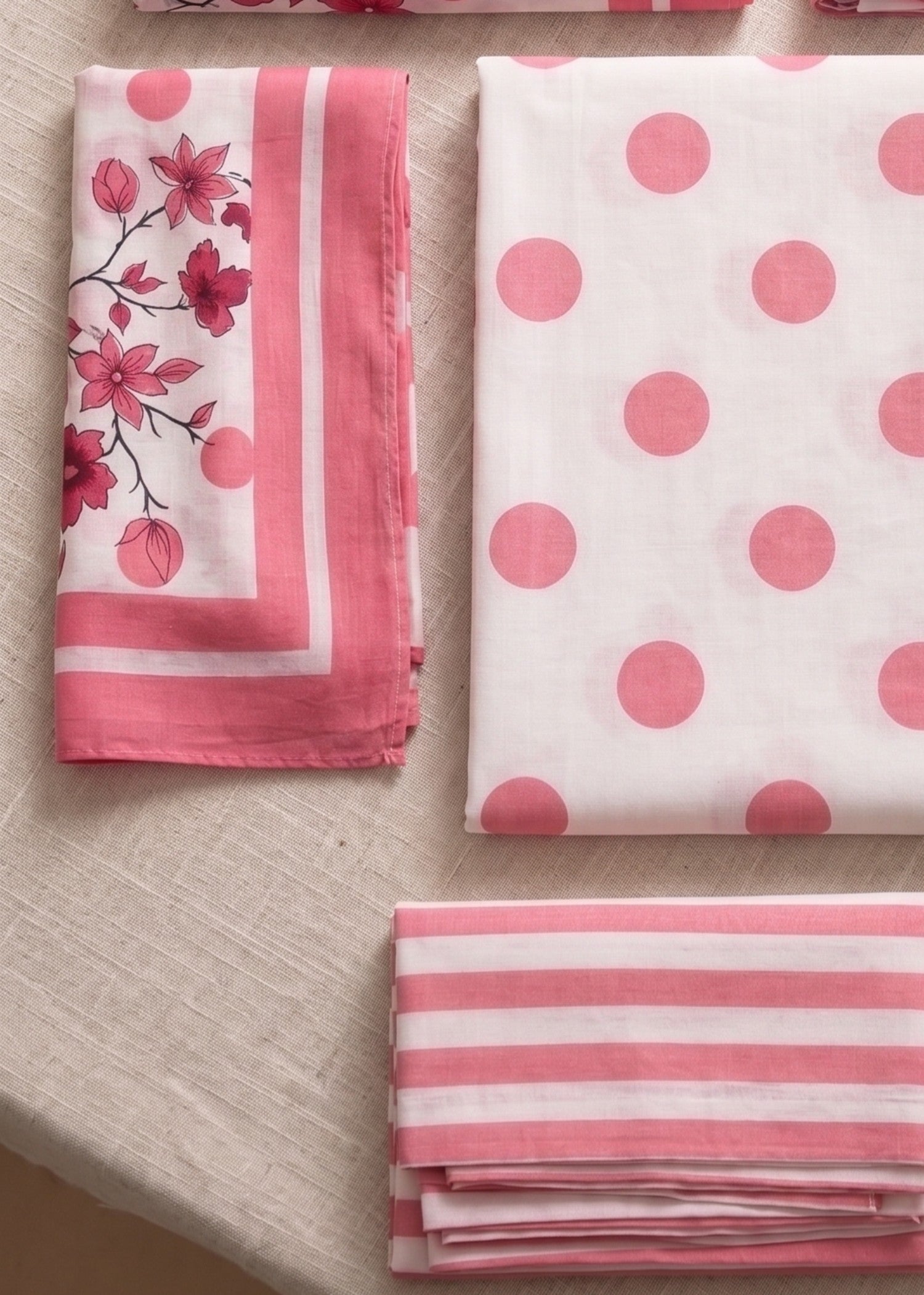 lawn Unstitched in Off-white, pink