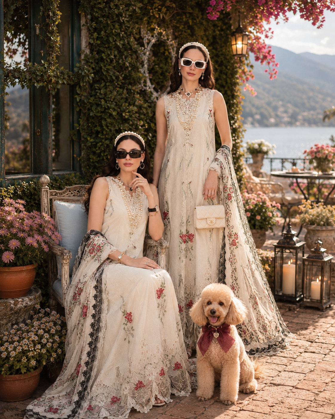 Noor Eid Printskhas Lawn – D7 – Ivory Heritage