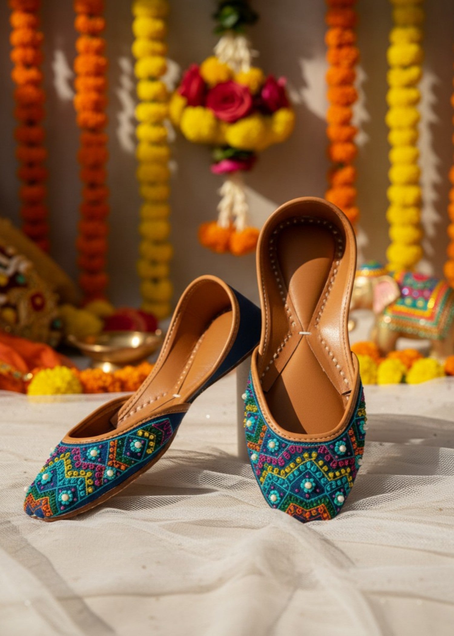 Khussa in Multi by - High Quality Women Khussa USK1877