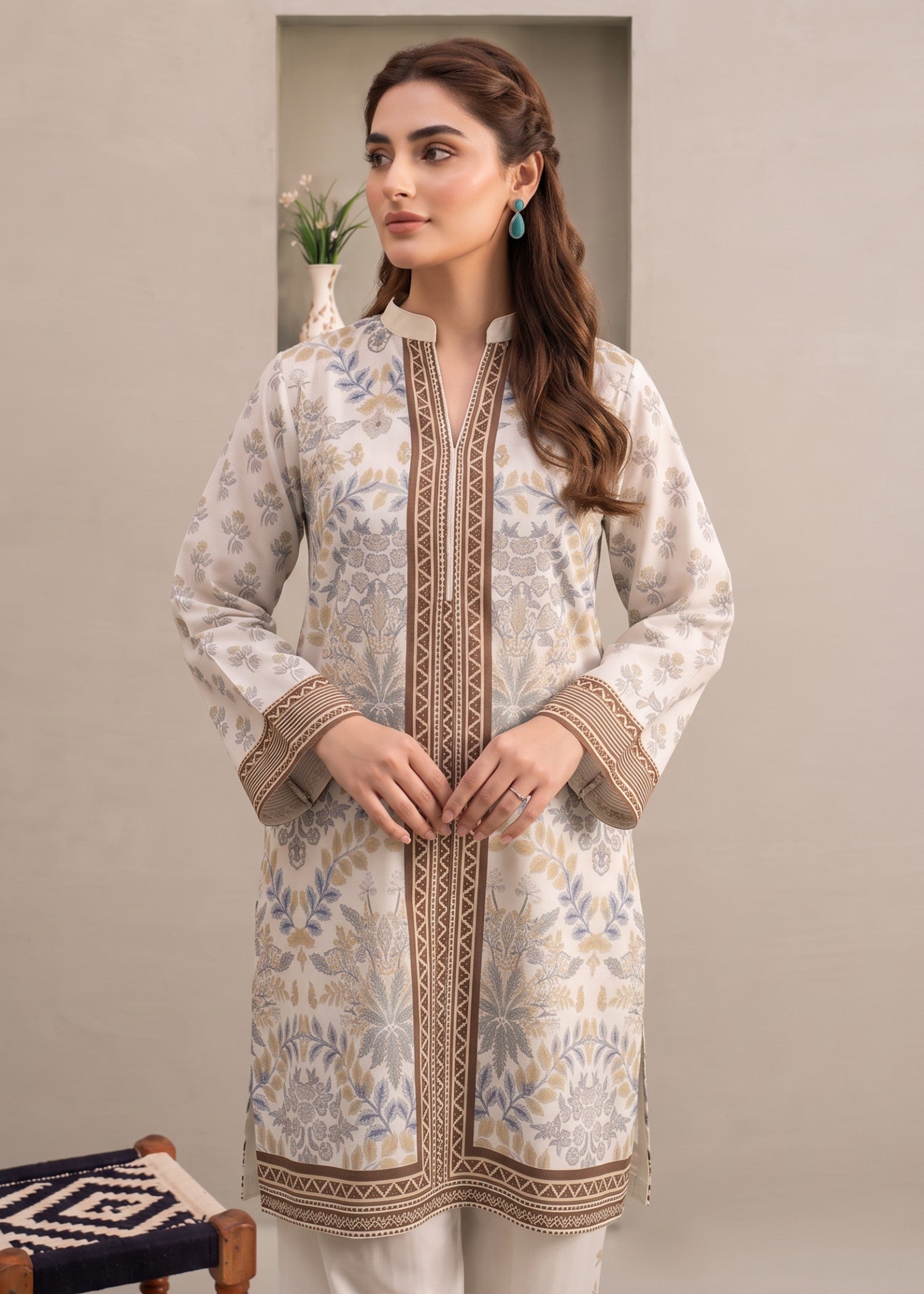 polyester crepe Co Ord Sets in Beige