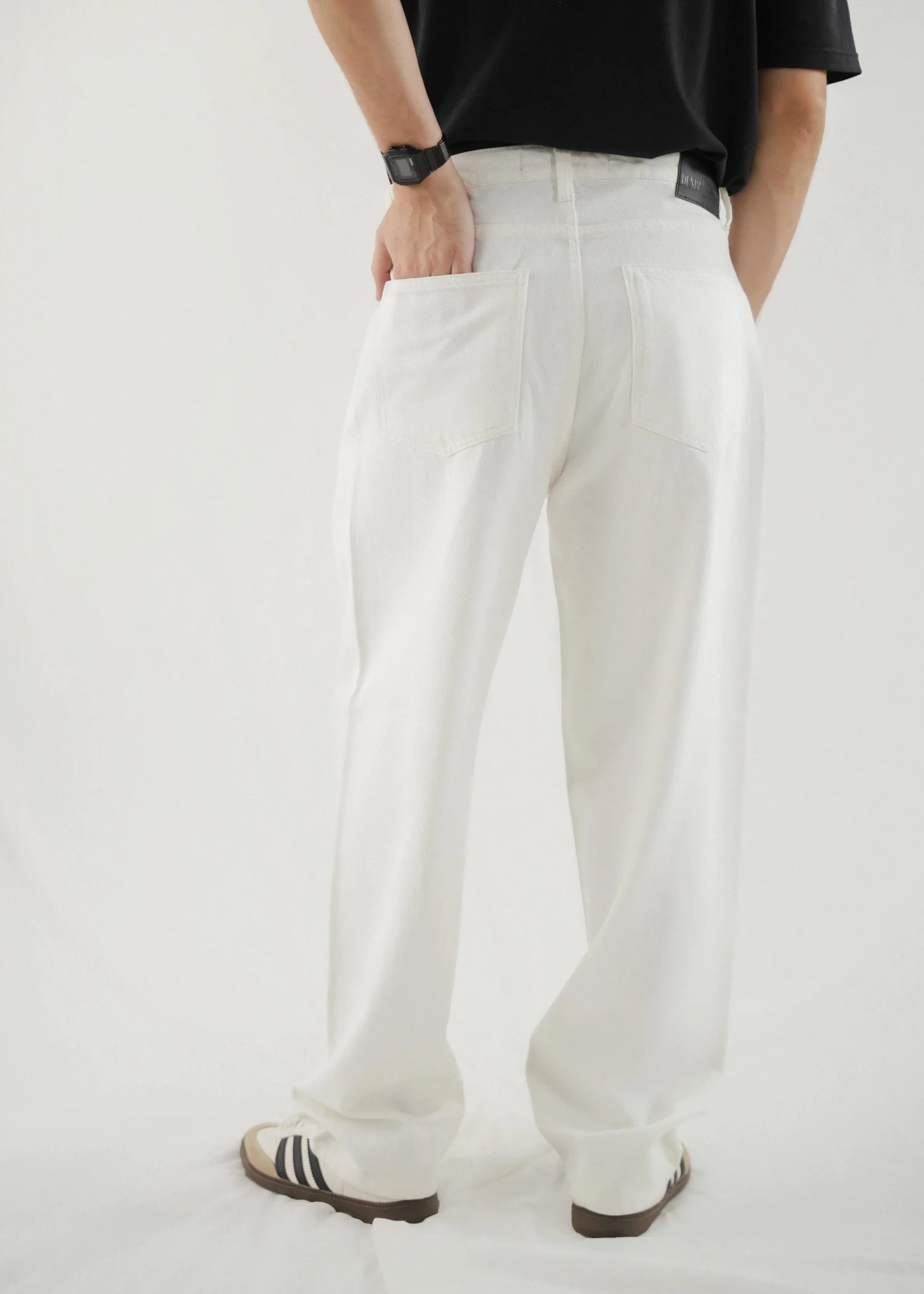 stretch denim Jeans in White