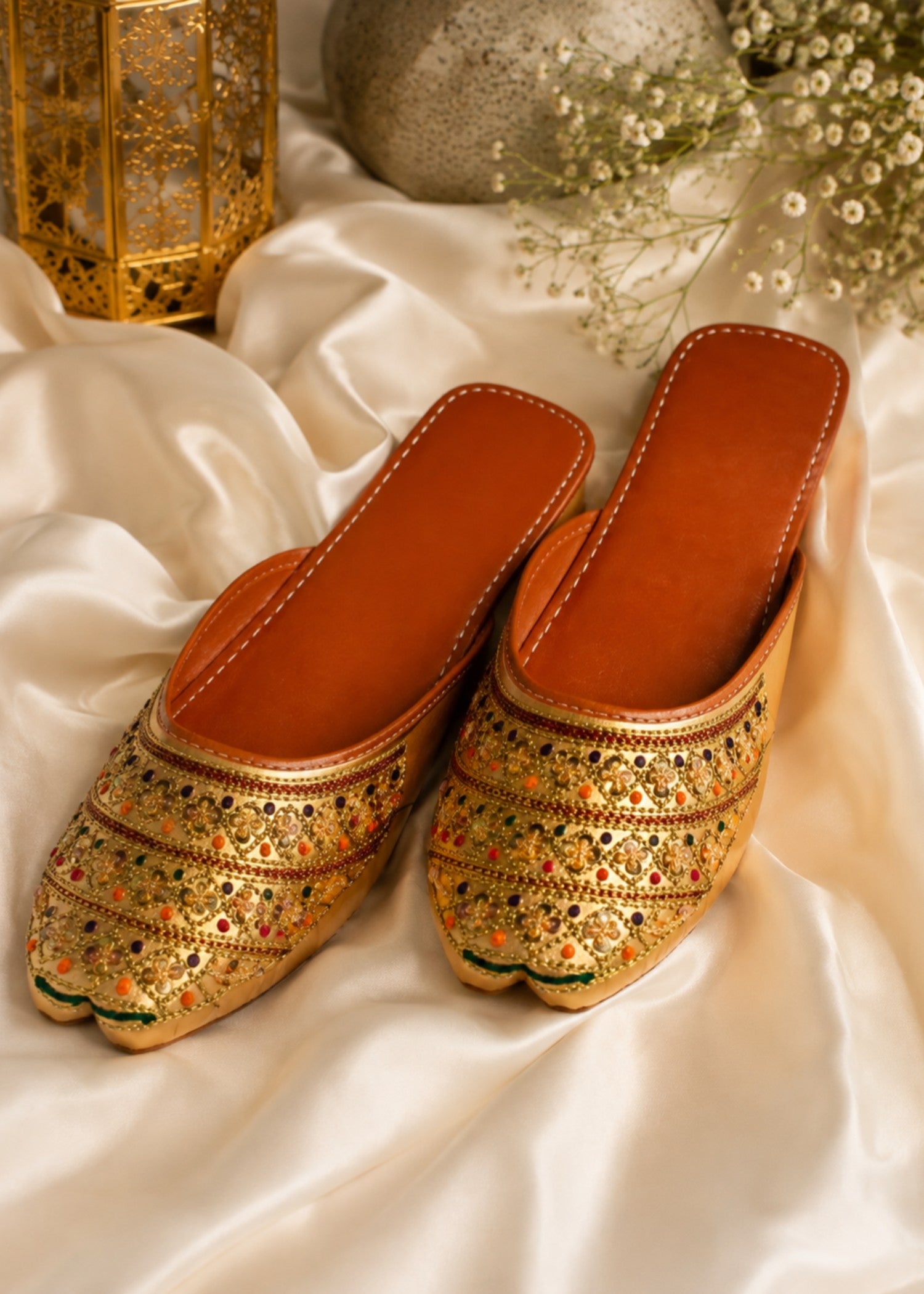Mules in Goldenrod by - High Quality Women Mules JKQ0454