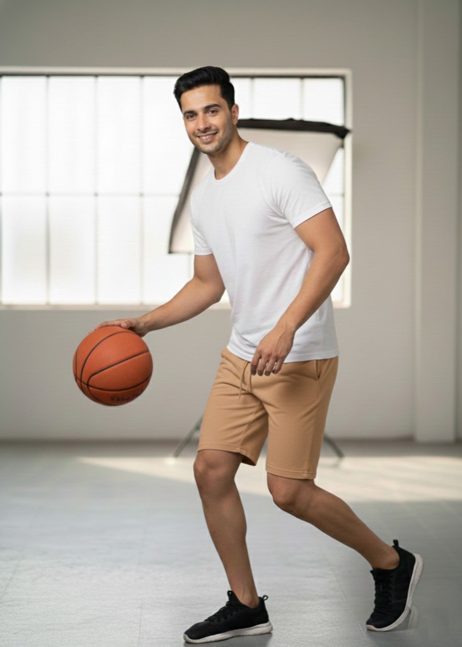 terry Shorts in Sand brown