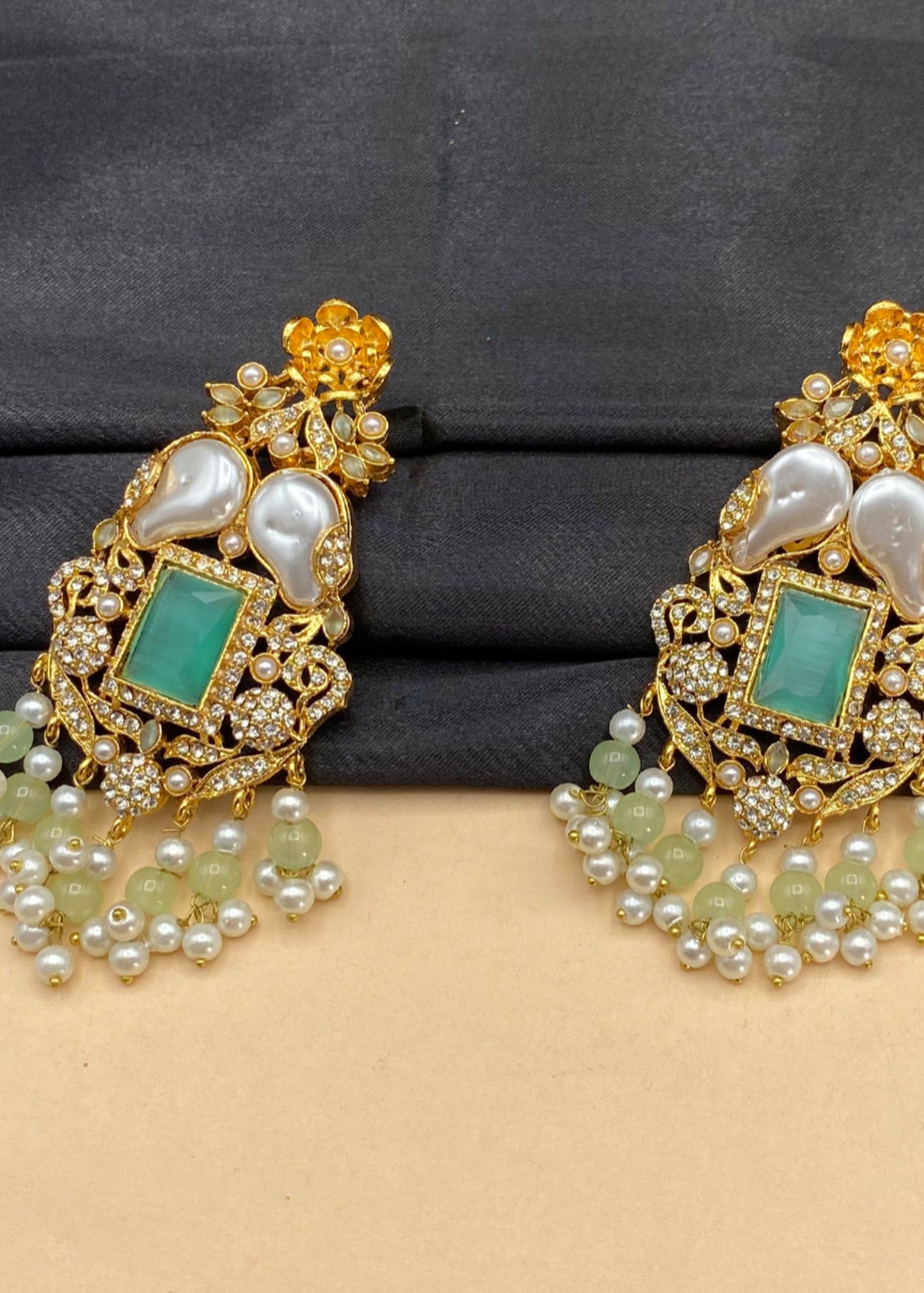 Earrings in Pistachio green Color by - Trendy Women Earrings WET2214
