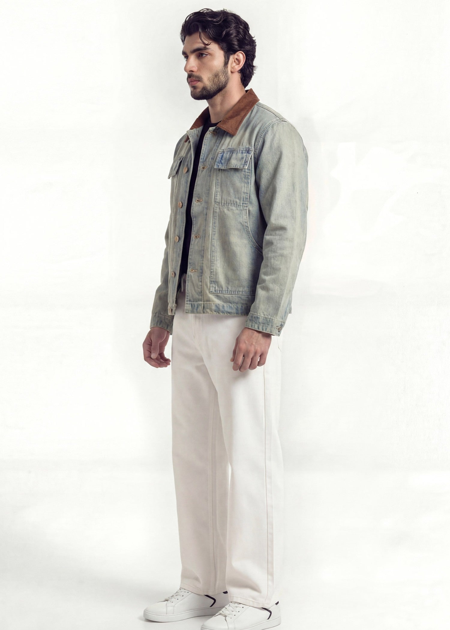 cotton Jacket in Blue