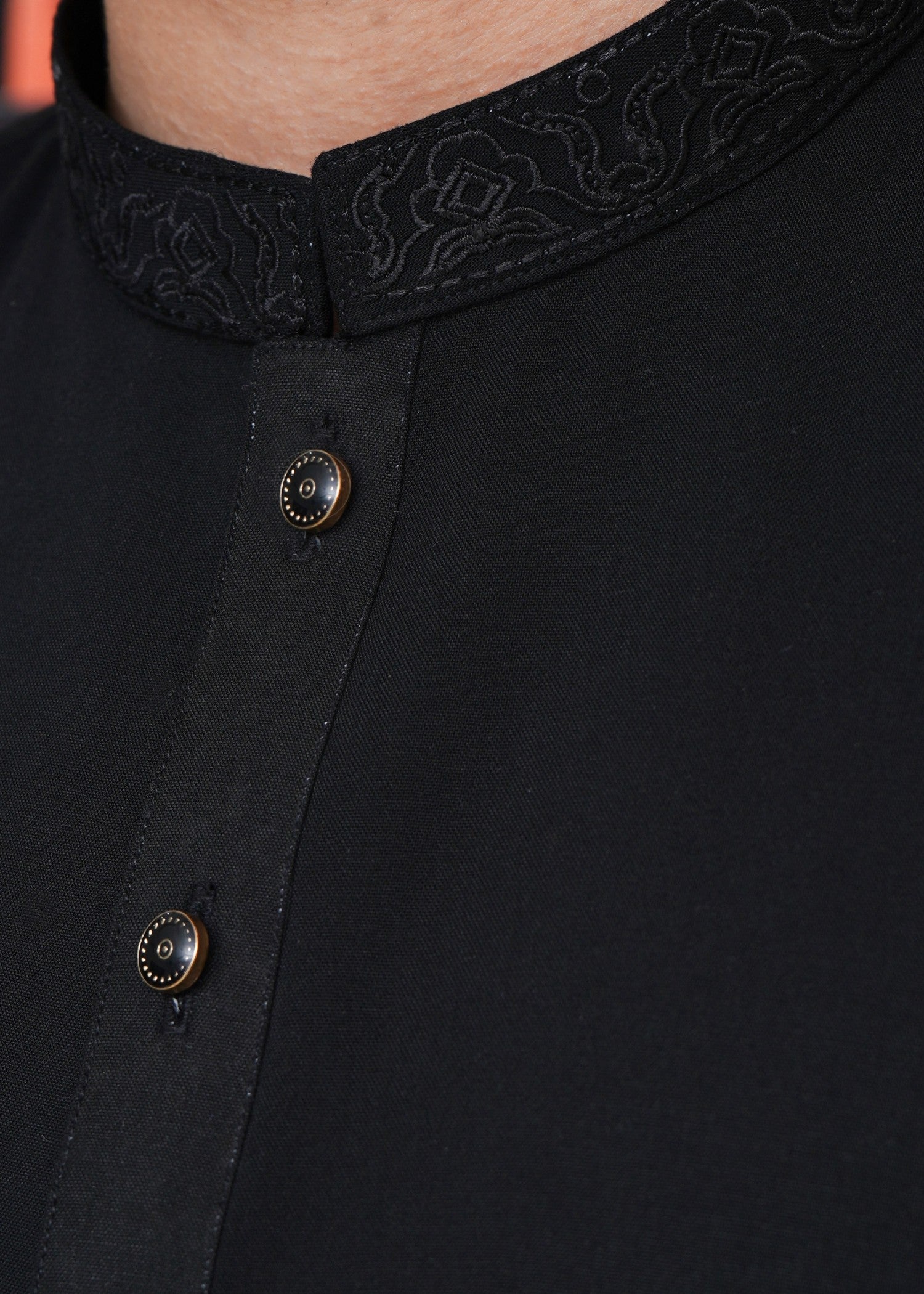 wash & wear Kurta in Black