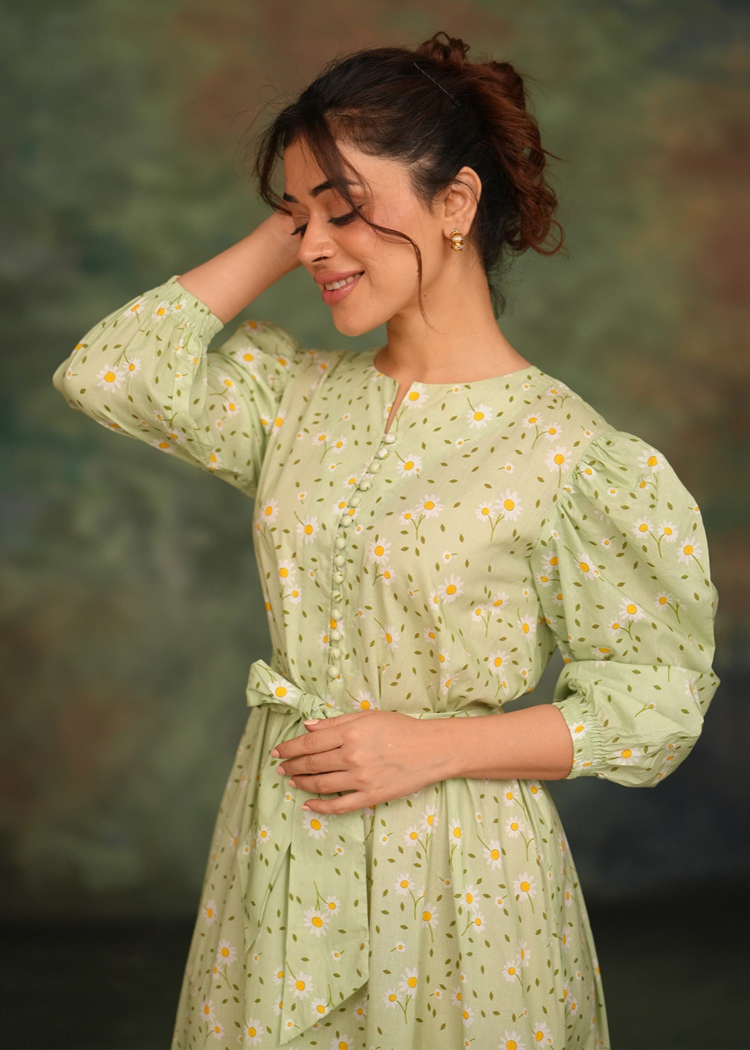lawn Maxi in Pistachio green