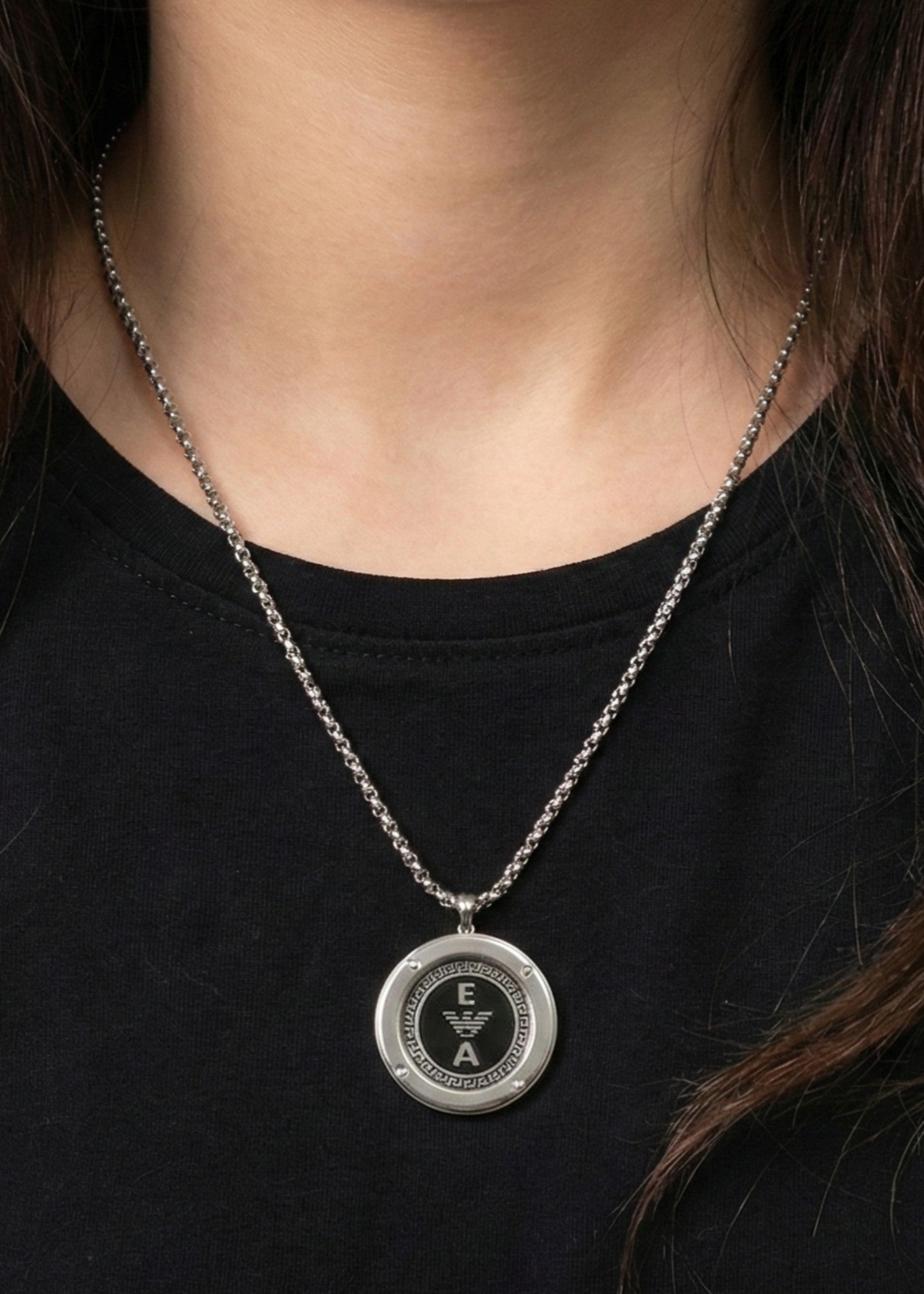 Necklace in Black, silver Color by - Trendy Women Necklace LTG5760