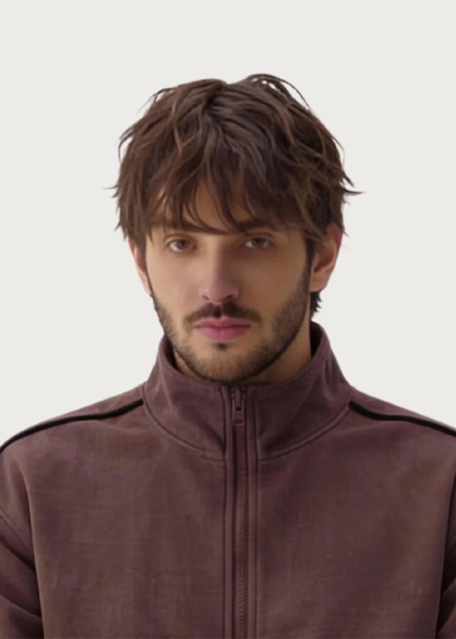 polyester Jacket in Brown