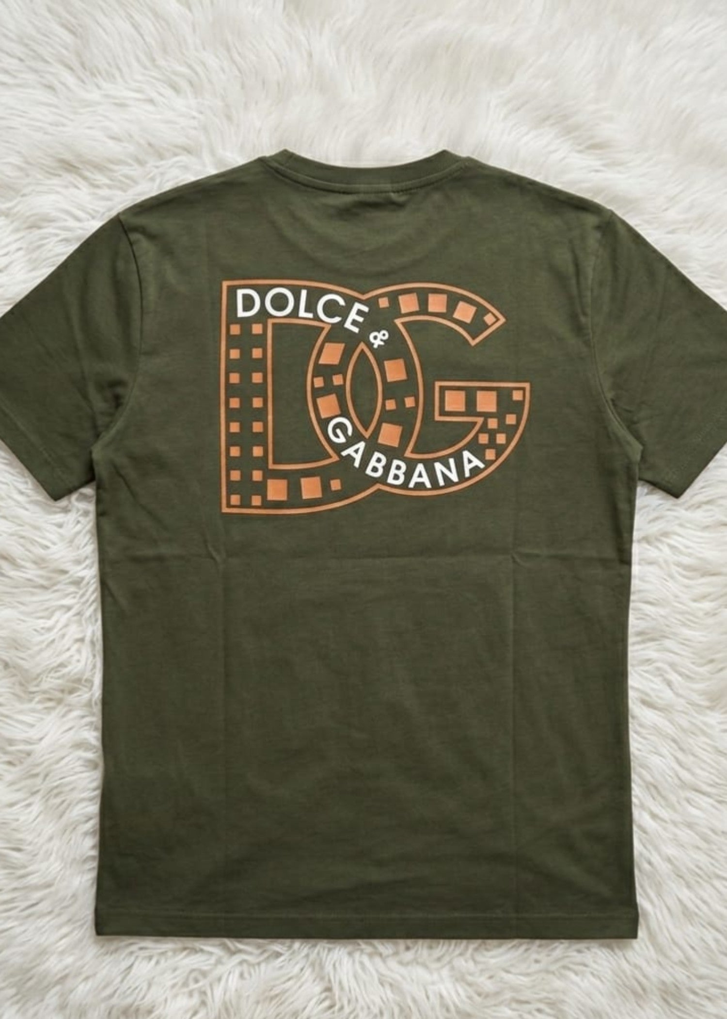 cotton jersey T Shirt in Dark green