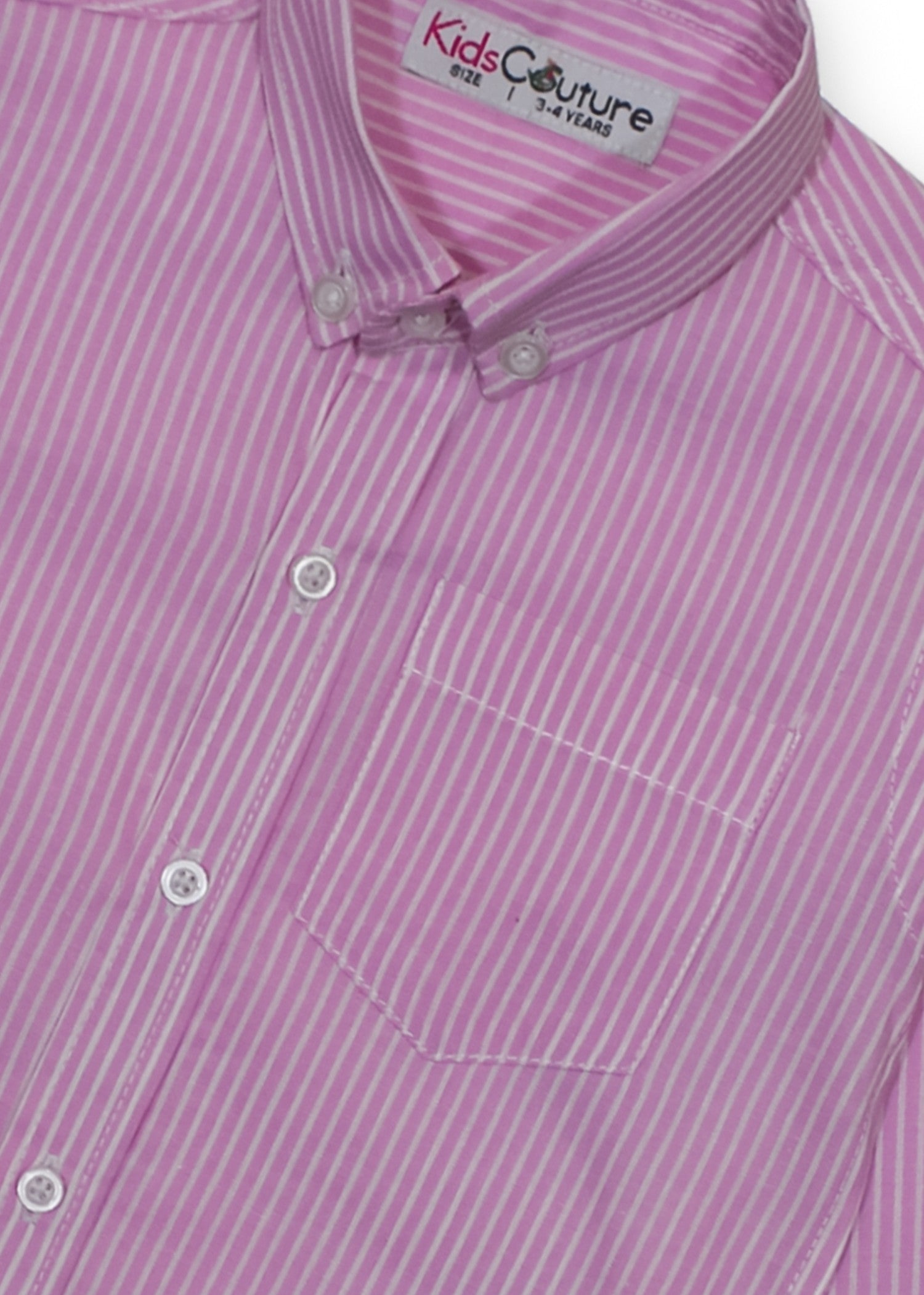 cotton Casual Shirt in Pink, white