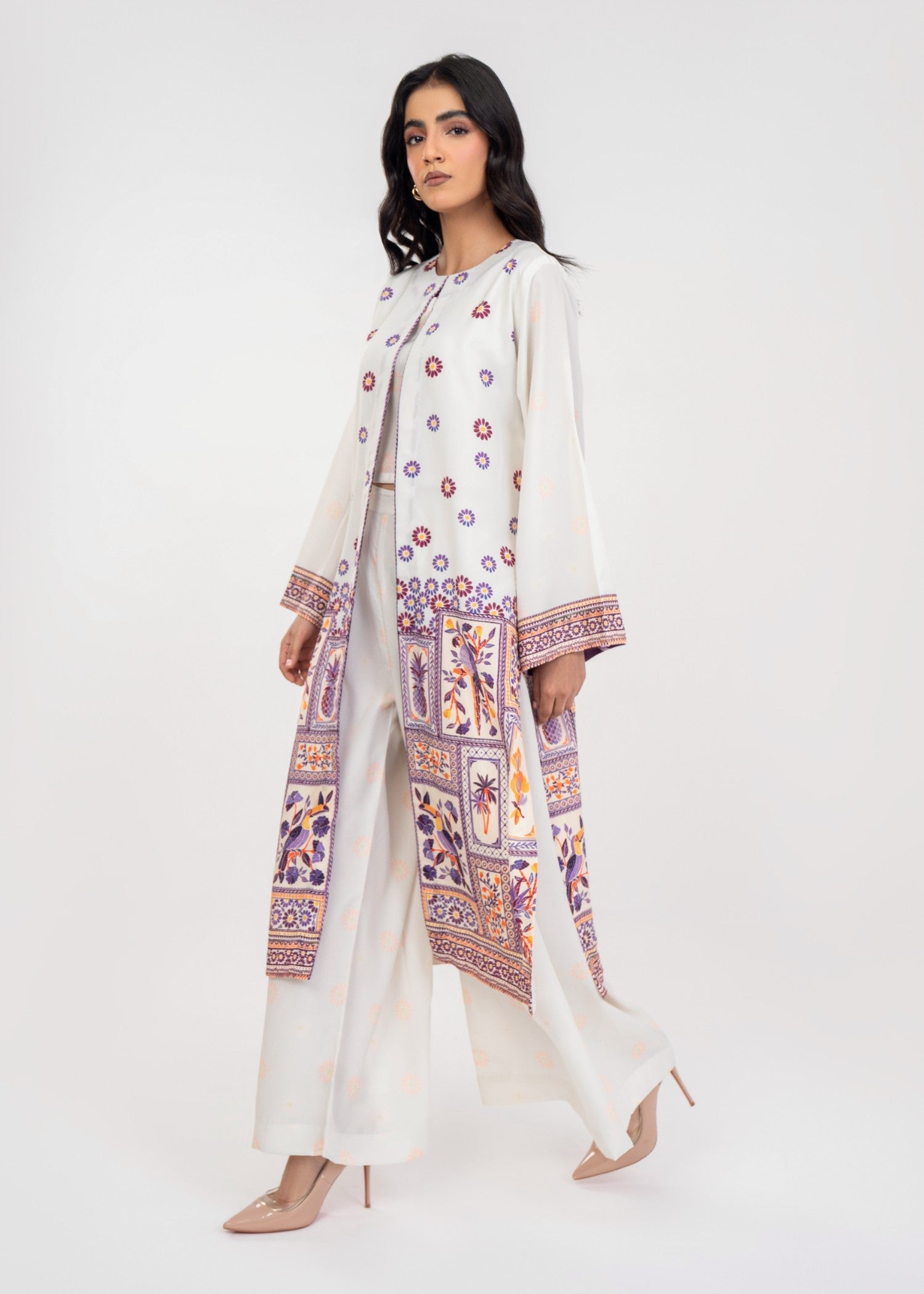 grip Gown in Off-white