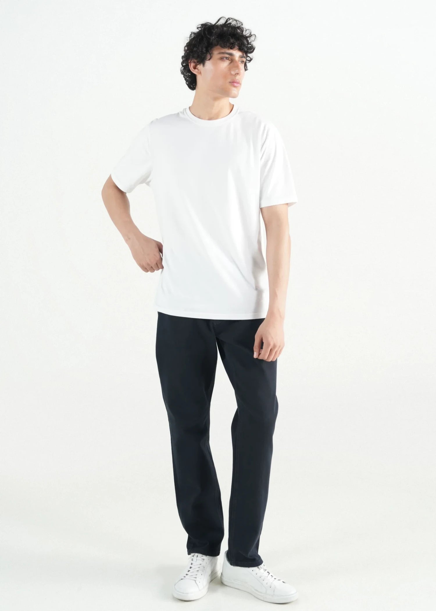 twill cotton Jeans in Prussian blue