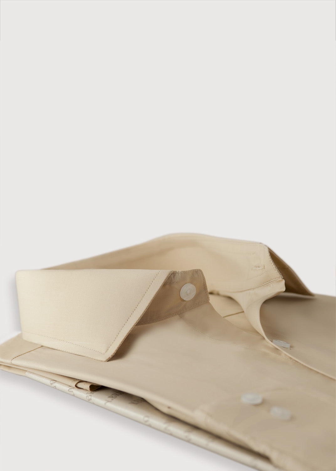 cotton Formal Shirt in Beige