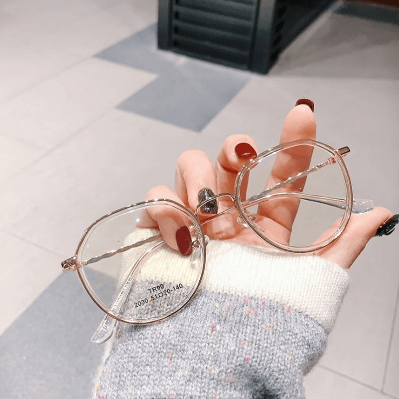 The New Polygonal Anti-Blue Light Glasses Frame Korean Version