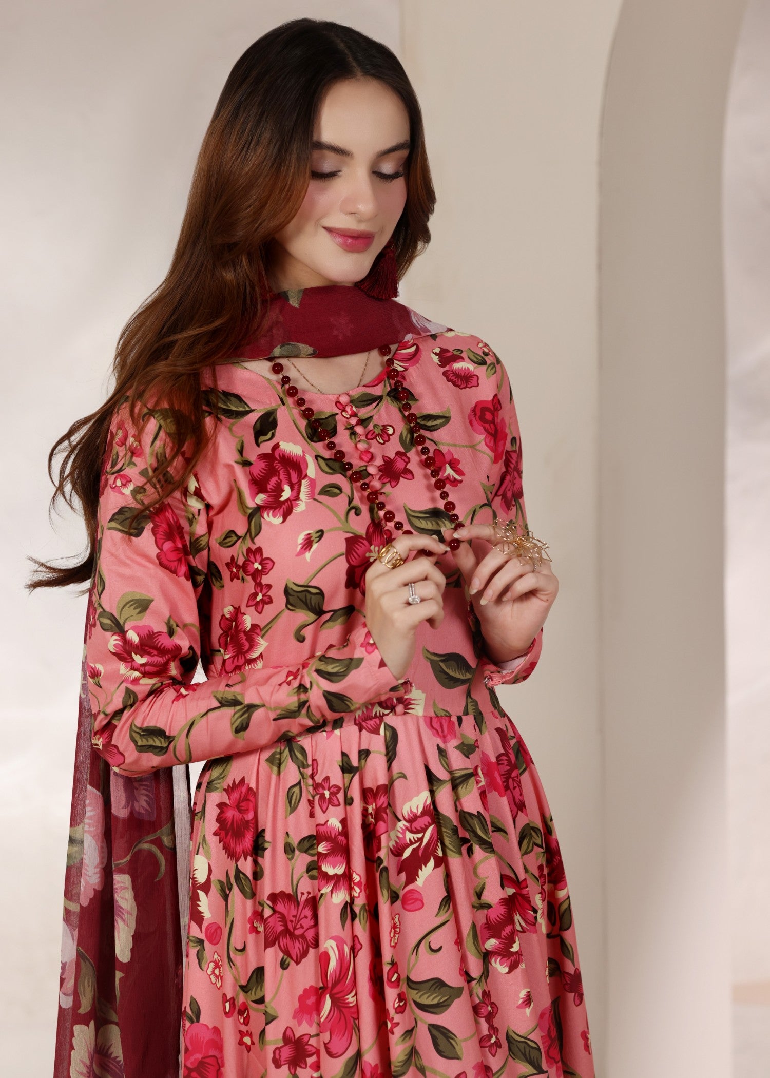 lawn Maxi in Pink