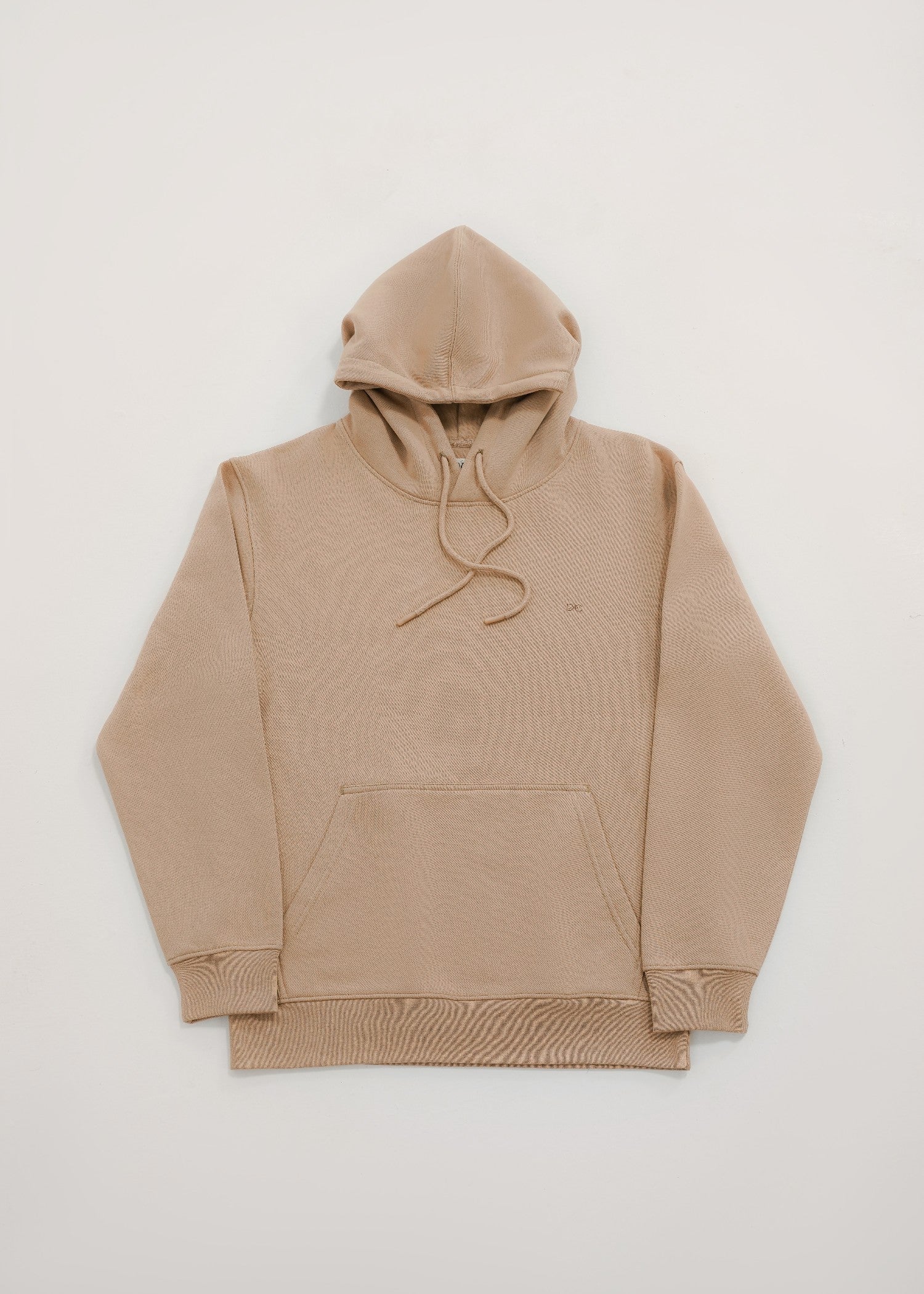 polycotton Hoodie in Almond brown