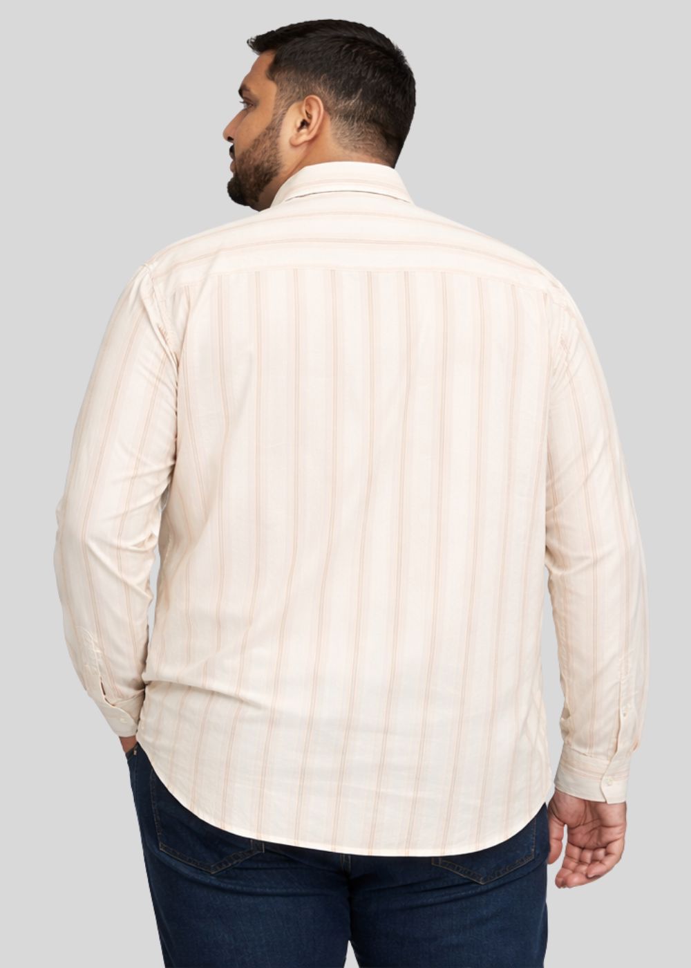 blended linen Casual Shirt in Off-white